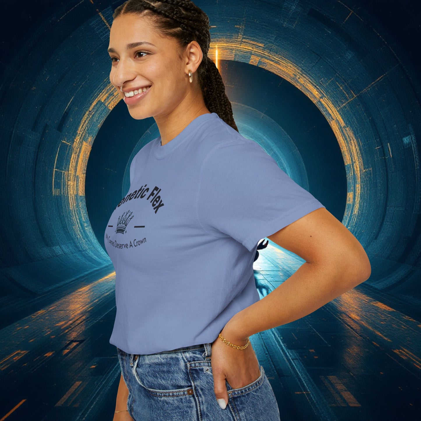 Genetic Flex Female T-Shirt - Even My Genes Deserve A Crown