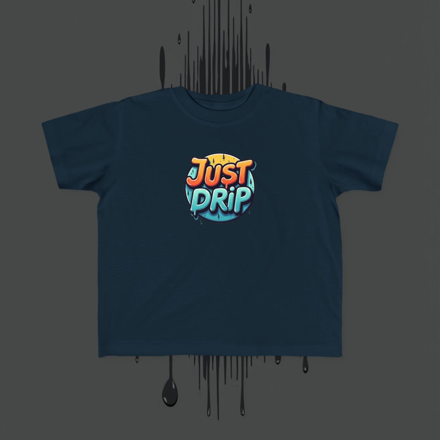 Trendy Toddler Tee: Just Drip Striped Jersey Shirt