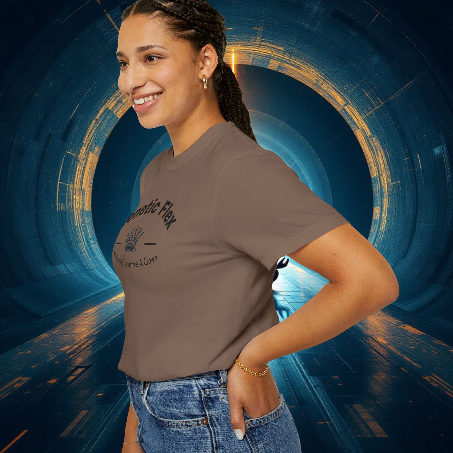 Genetic Flex Female T-Shirt - Even My Genes Deserve A Crown