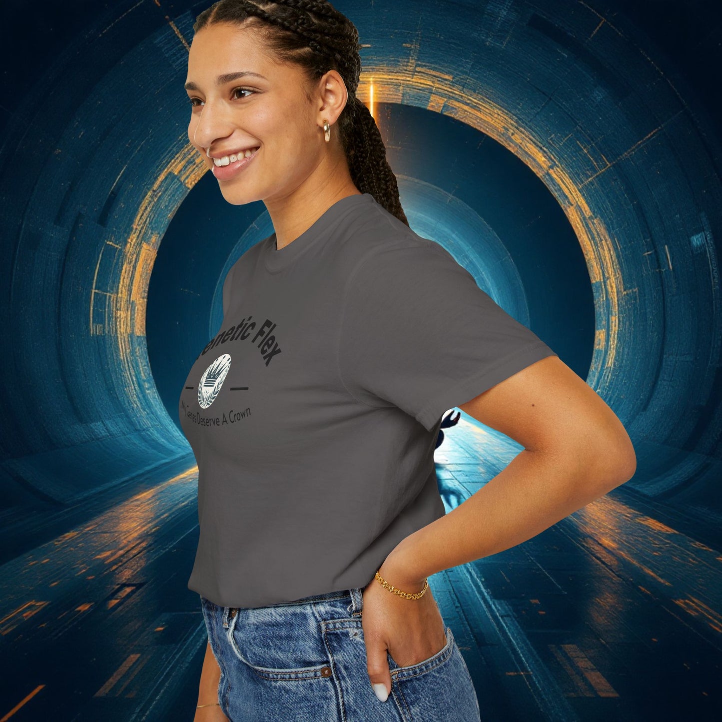 Genetic Flex Female T-Shirt - Even My Genes Deserve A Crown