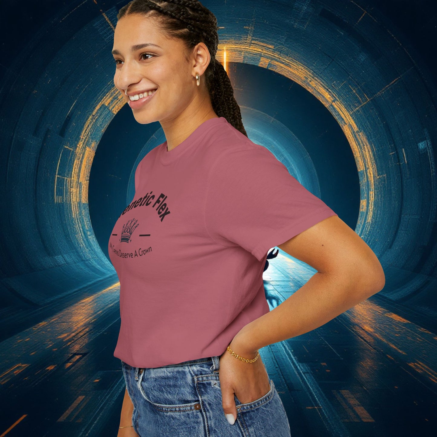 Genetic Flex Female T-Shirt - Even My Genes Deserve A Crown