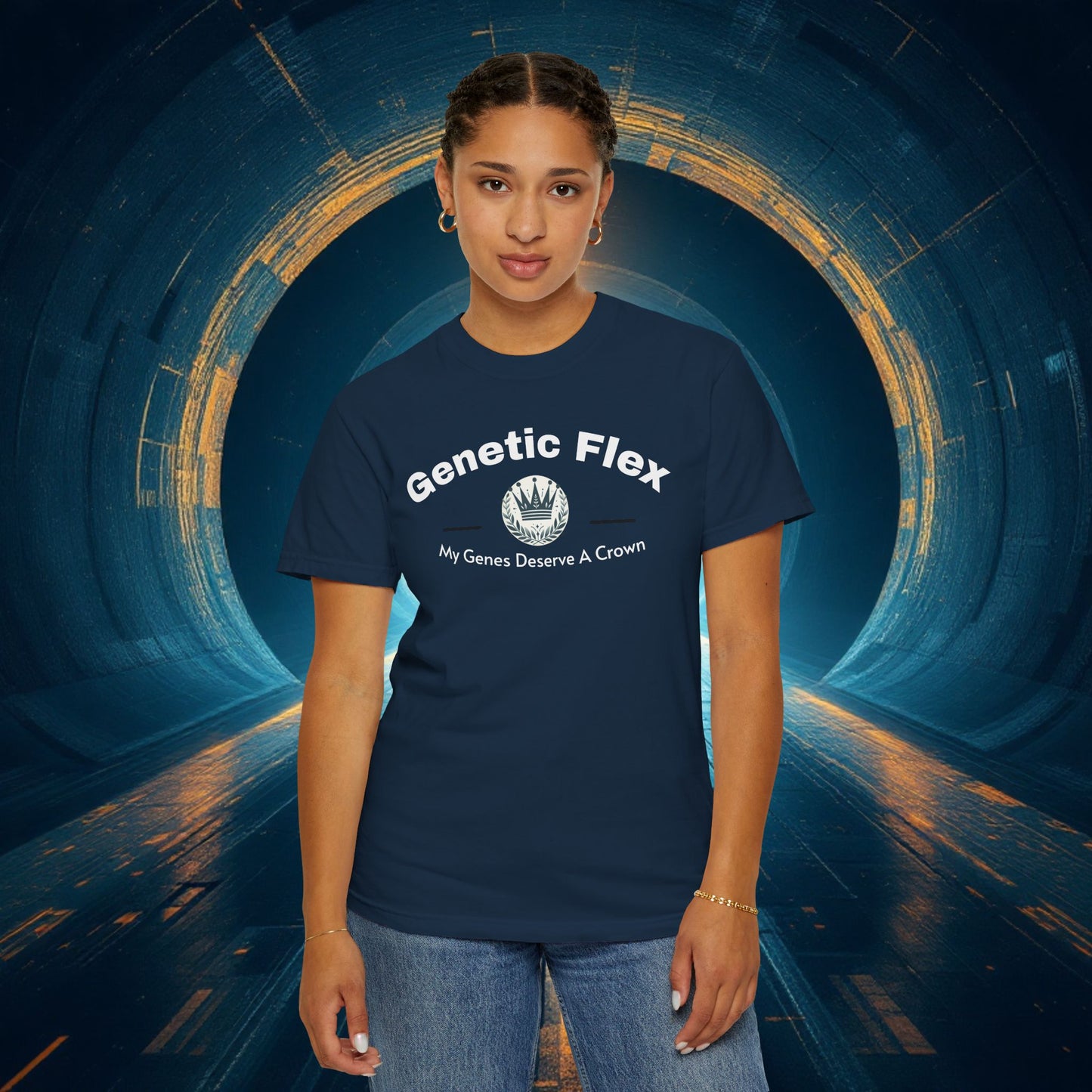 Genetic Flex Female T-Shirt - Even My Genes Deserve A Crown