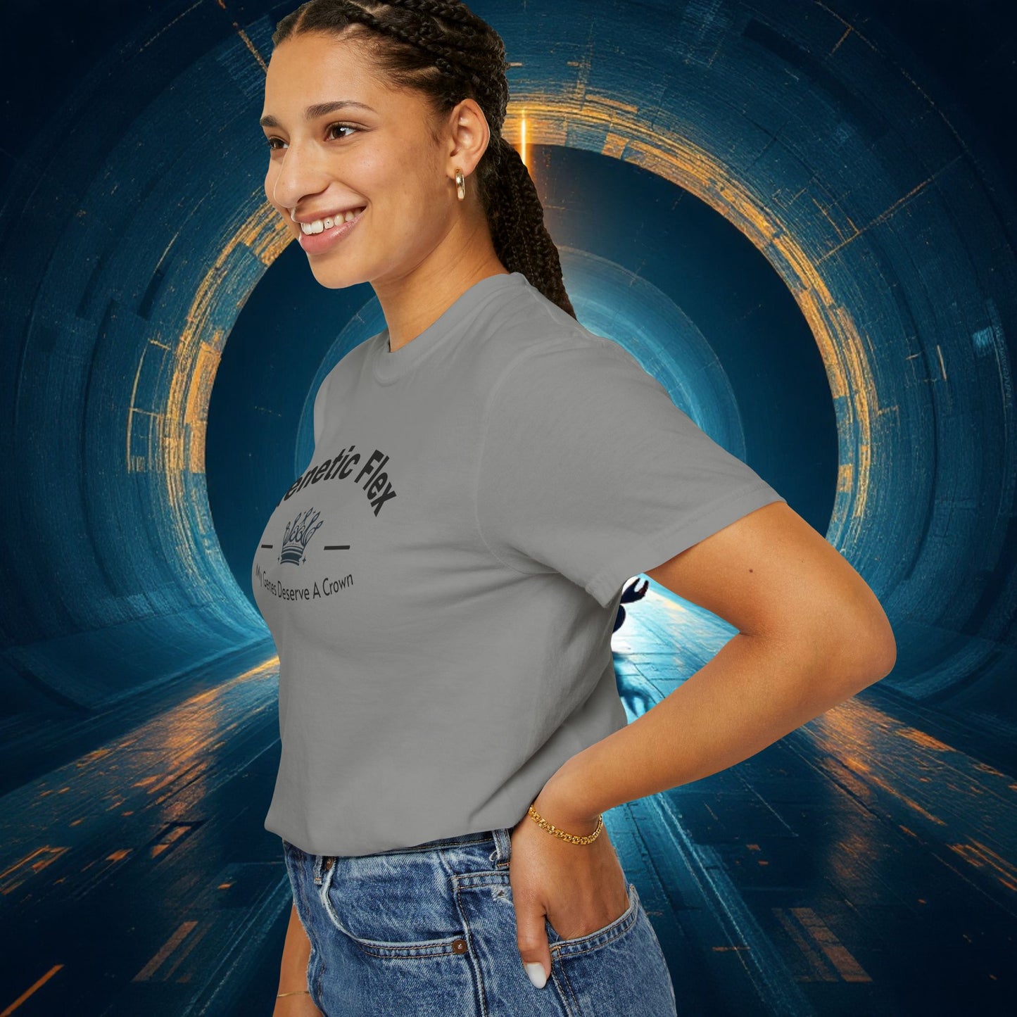 Genetic Flex Female T-Shirt - Even My Genes Deserve A Crown