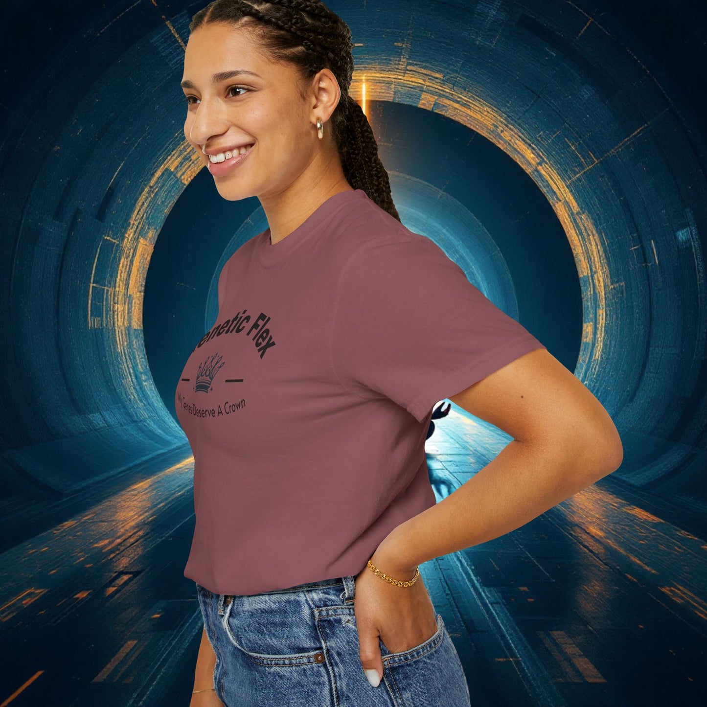 Genetic Flex Female T-Shirt - Even My Genes Deserve A Crown
