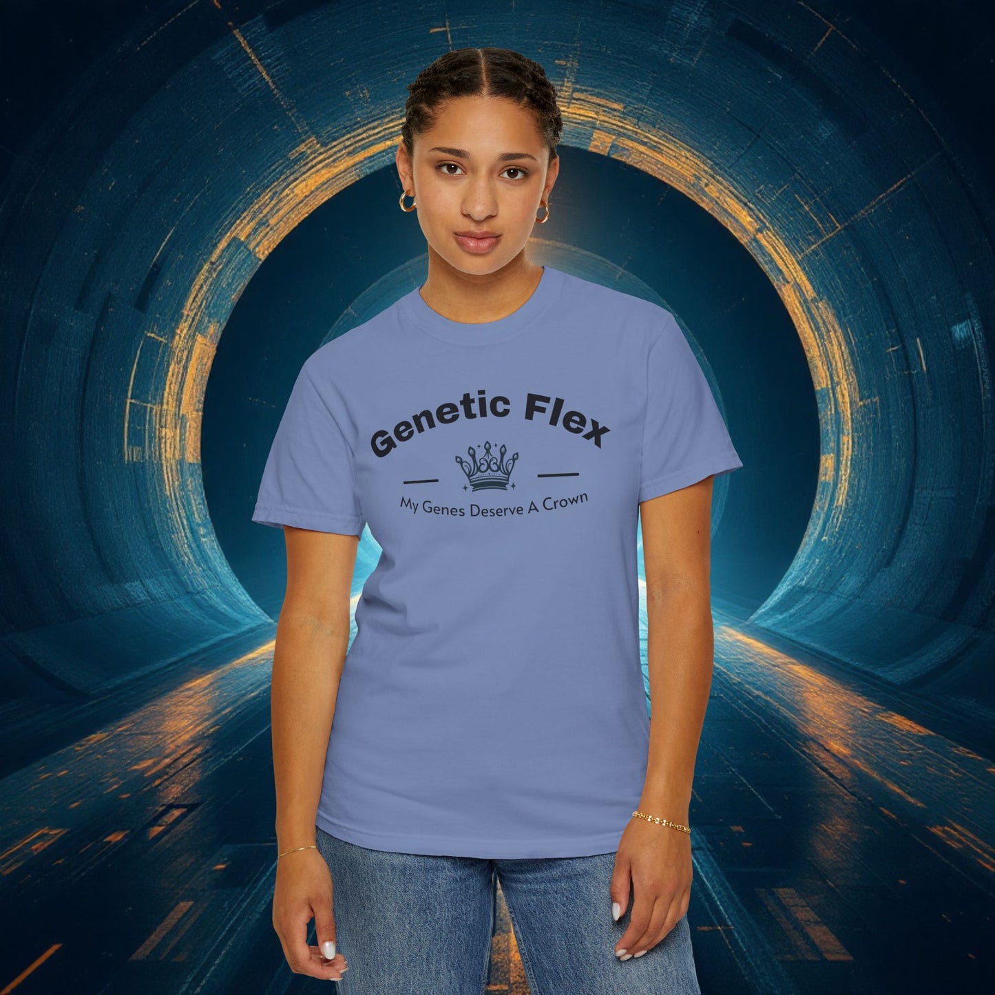 Genetic Flex Female T-Shirt - Even My Genes Deserve A Crown