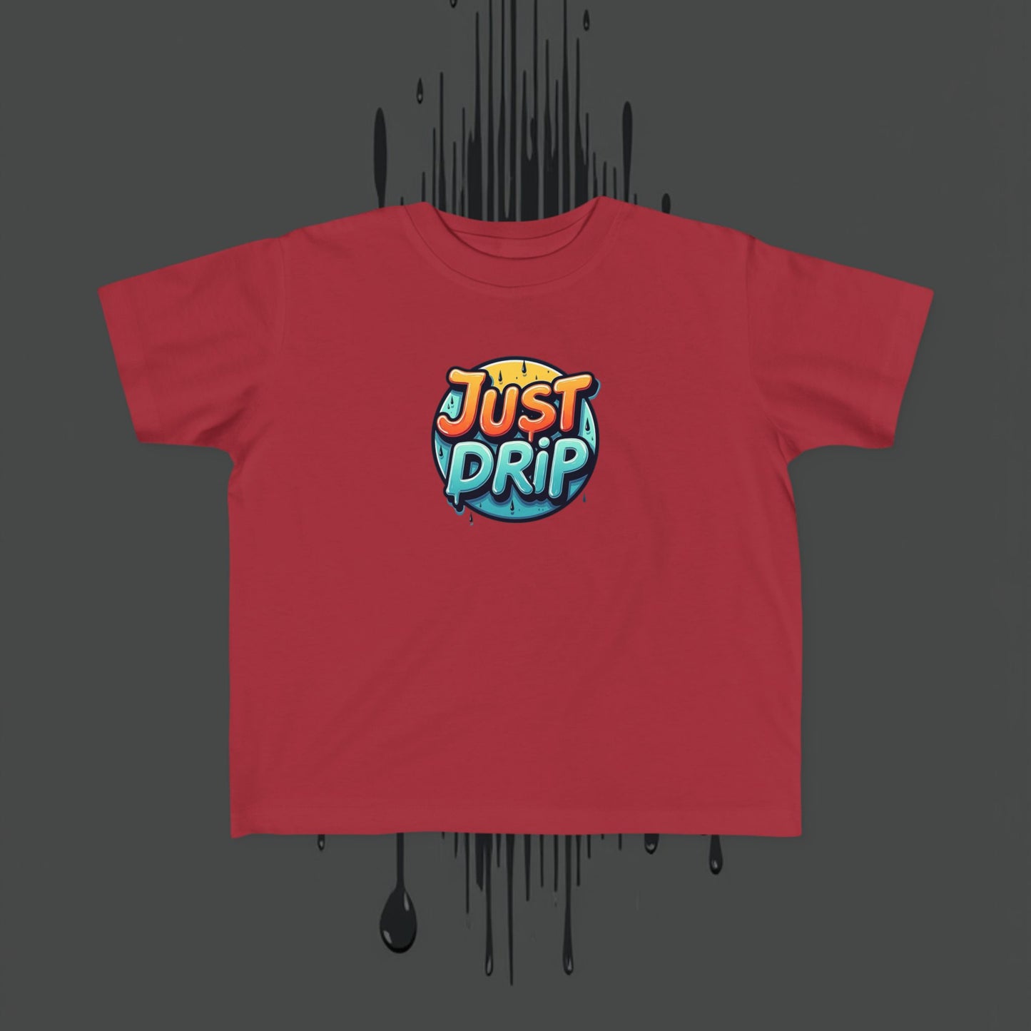 Trendy Toddler Tee: Just Drip Striped Jersey Shirt