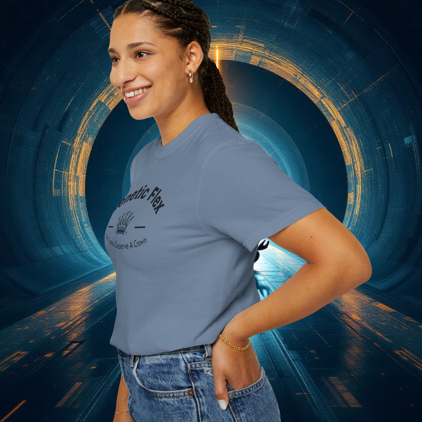 Genetic Flex Female T-Shirt - Even My Genes Deserve A Crown