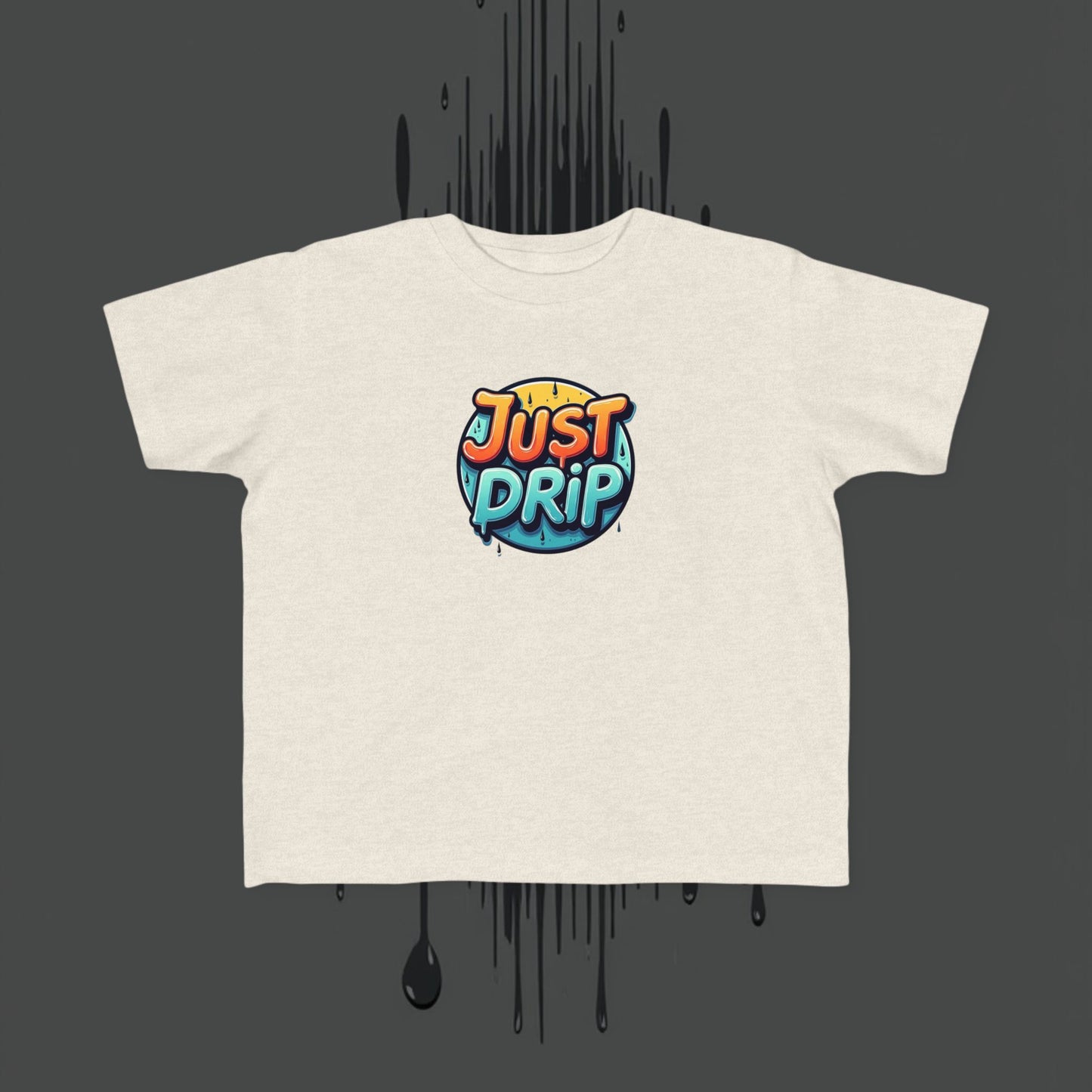 Trendy Toddler Tee: Just Drip Striped Jersey Shirt