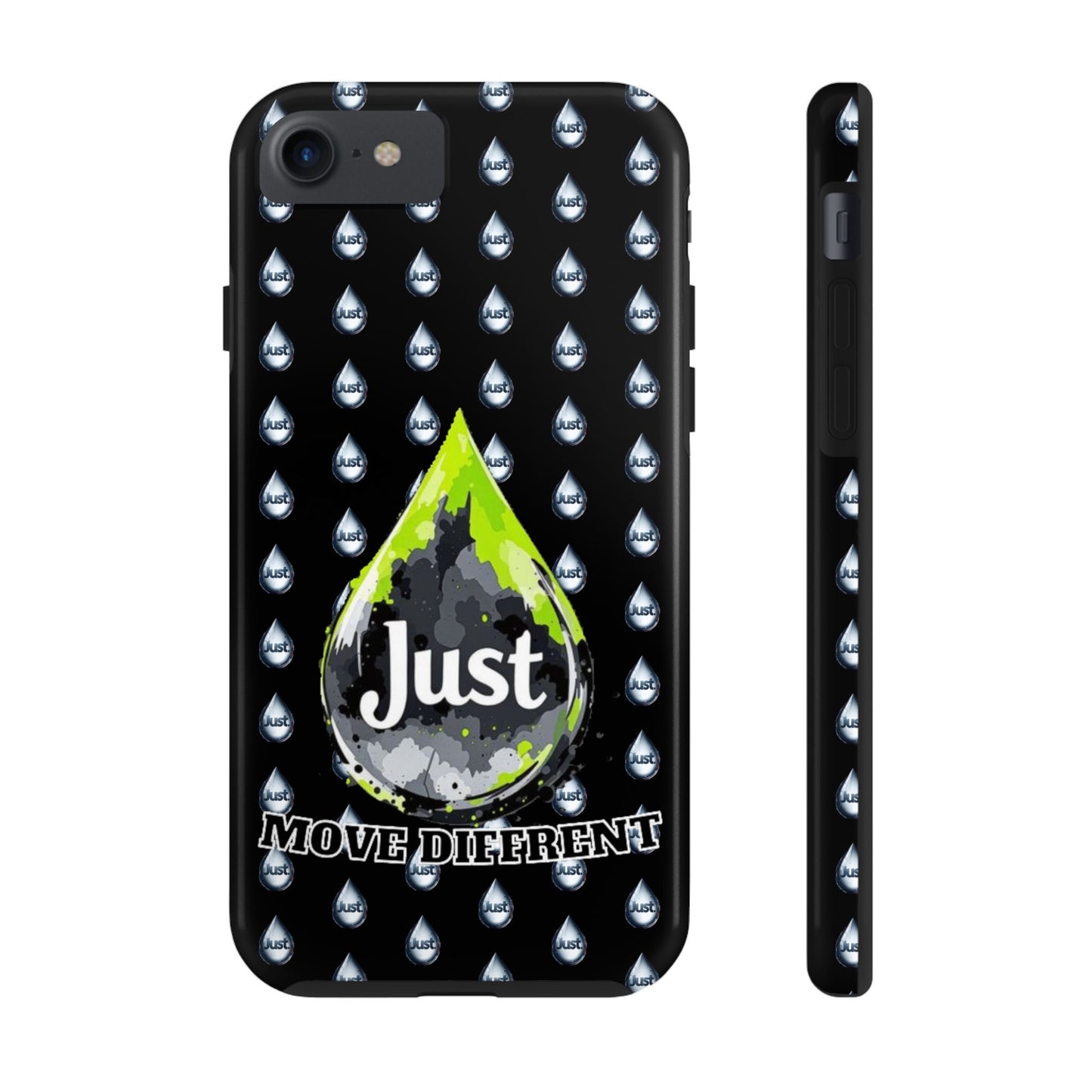 I Phone Case/Samsung -BY "JUST DRIP"- "Move Different" Design, Durable Protection for Active Lifestyles