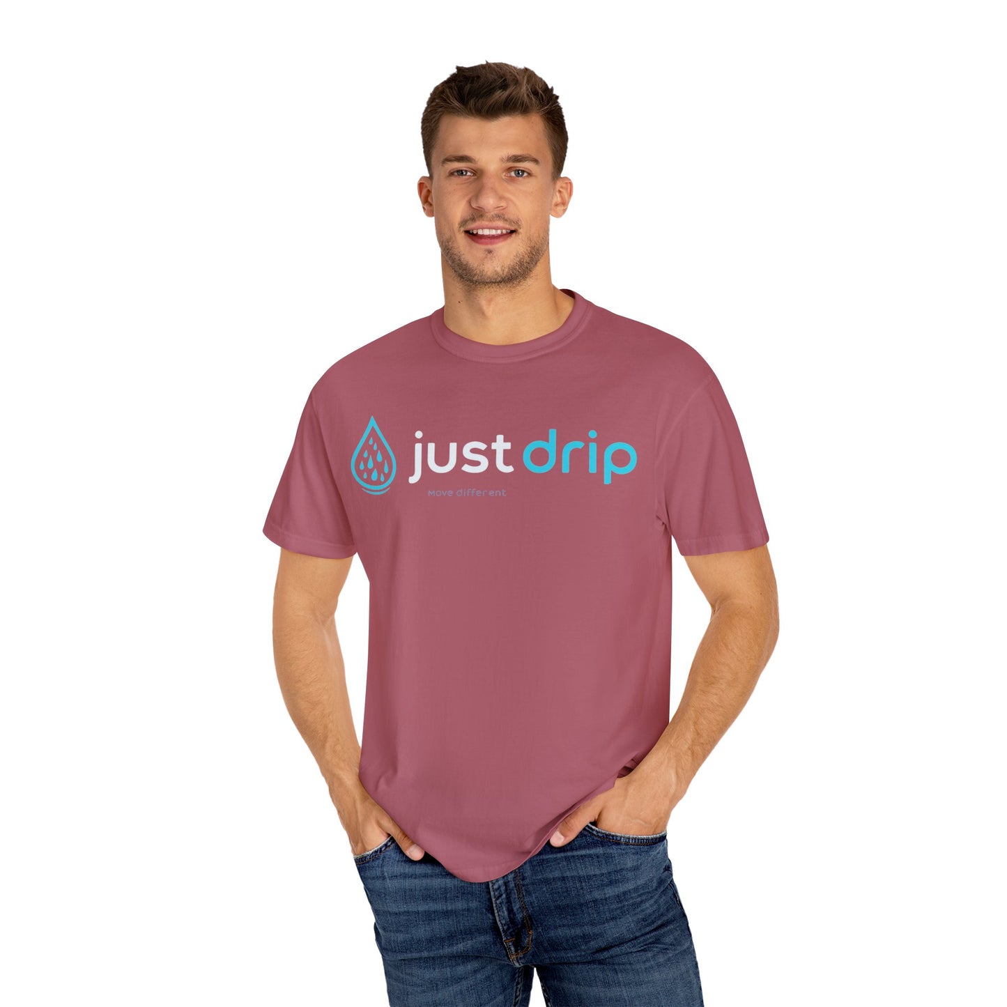 JUST DRIP Male/Female Garment-Dyed T-shirt