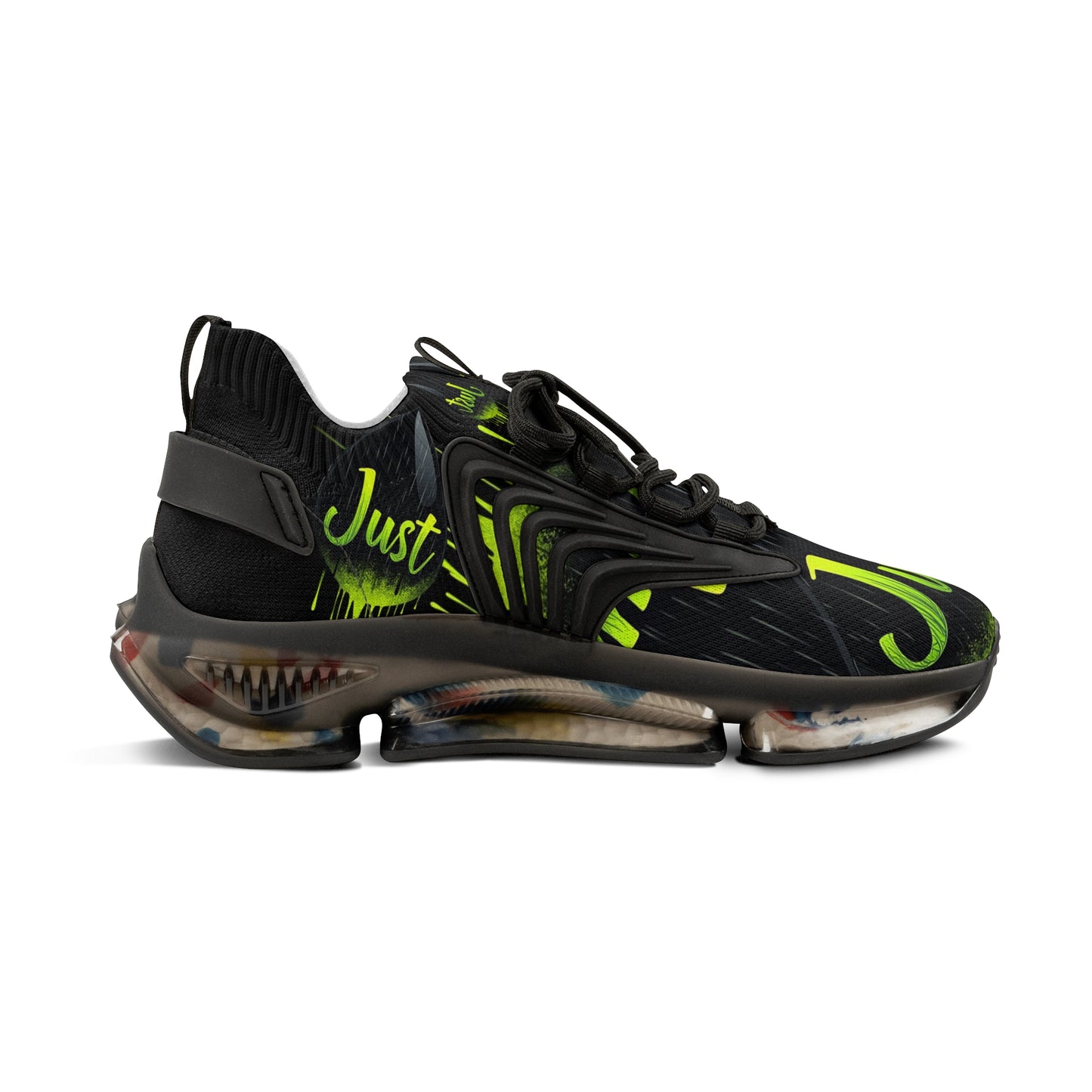 Stylish Mesh Sneakers for Everyday Comfort - "Move Different". "JUST DRIP" design.