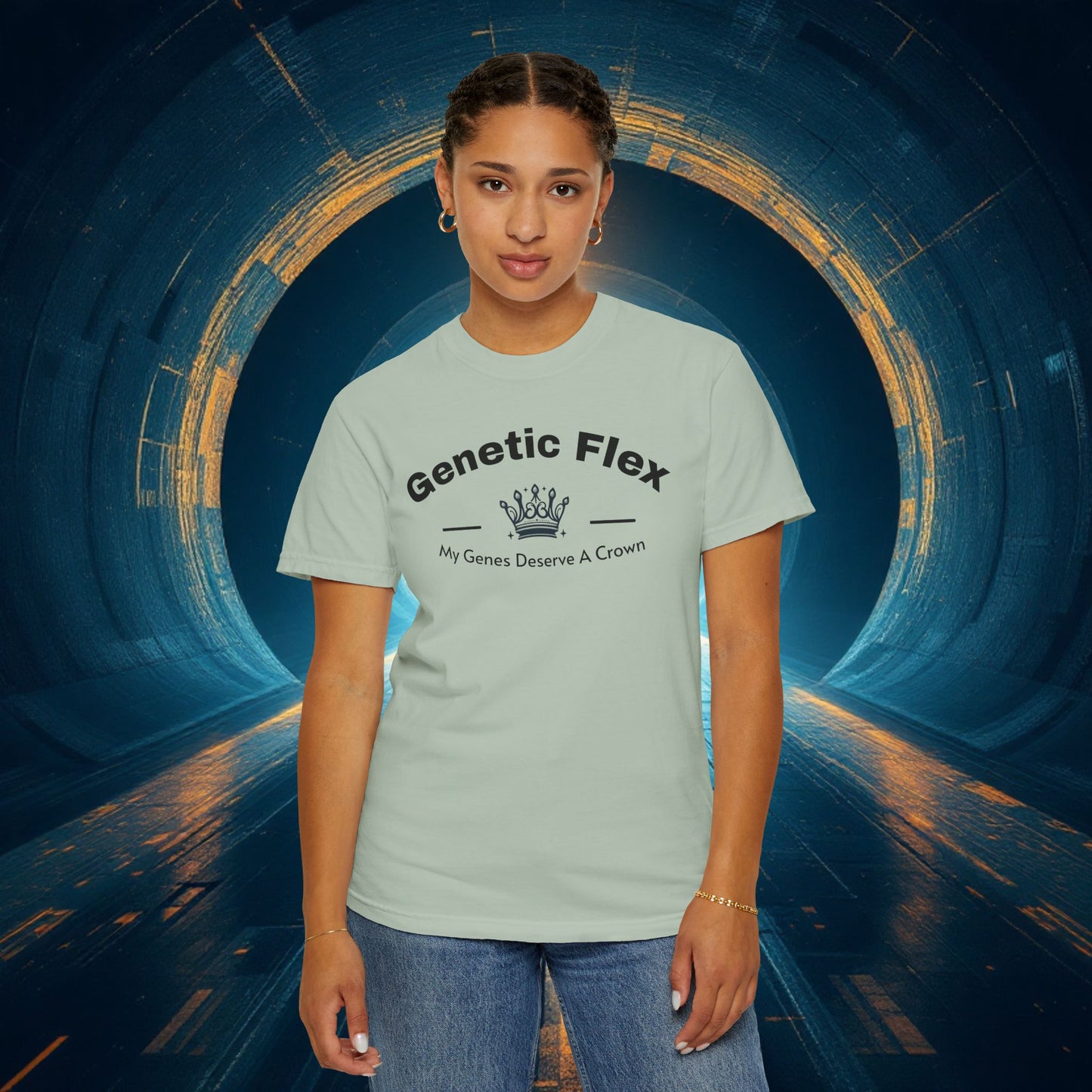 Genetic Flex Female T-Shirt - Even My Genes Deserve A Crown