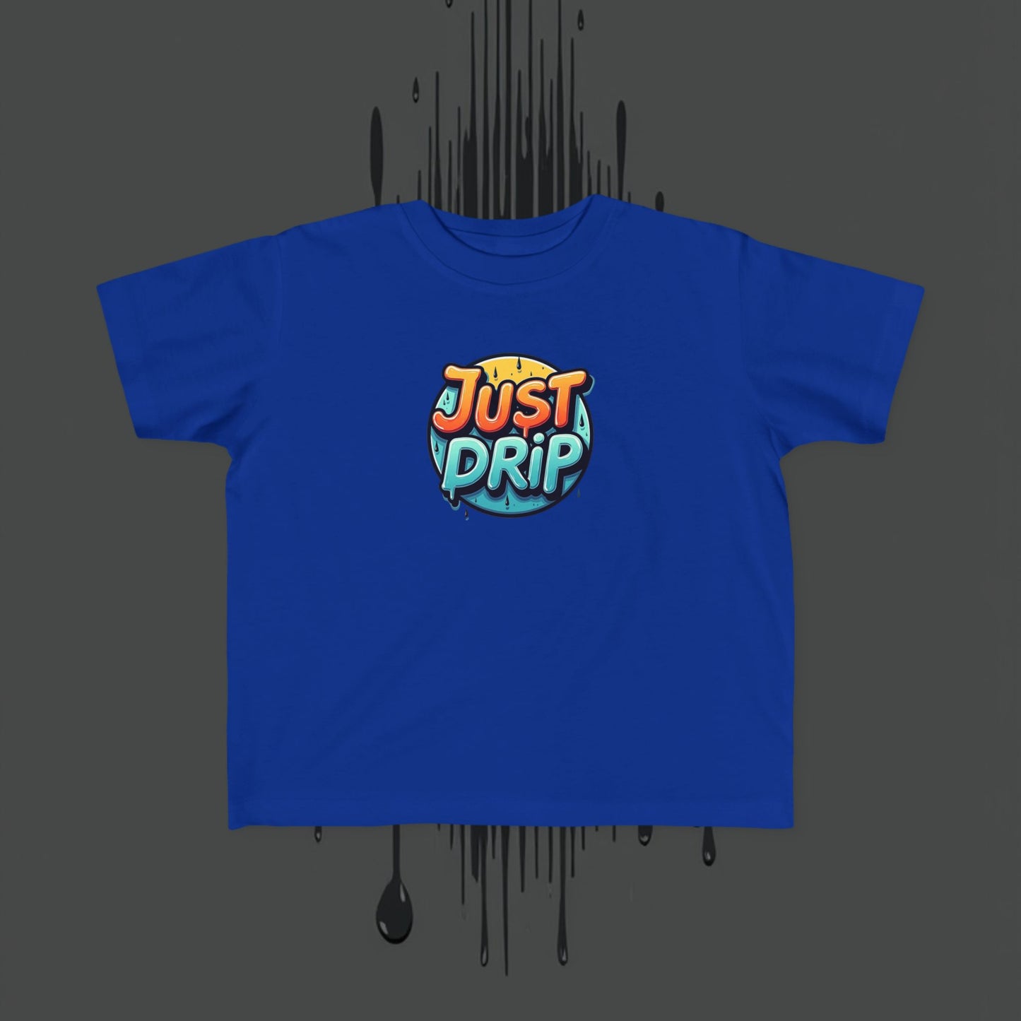 Trendy Toddler Tee: Just Drip Striped Jersey Shirt