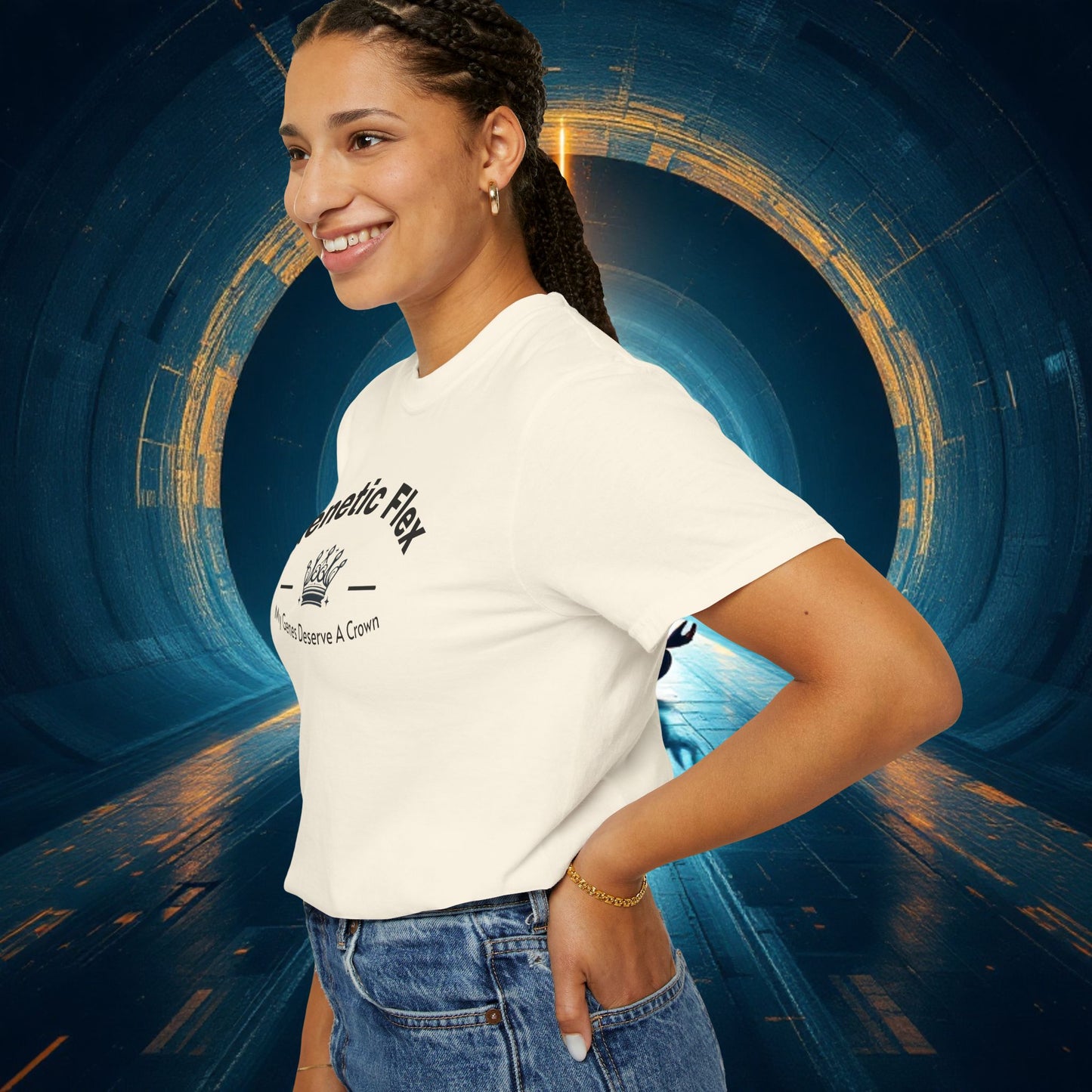 Genetic Flex Female T-Shirt - Even My Genes Deserve A Crown