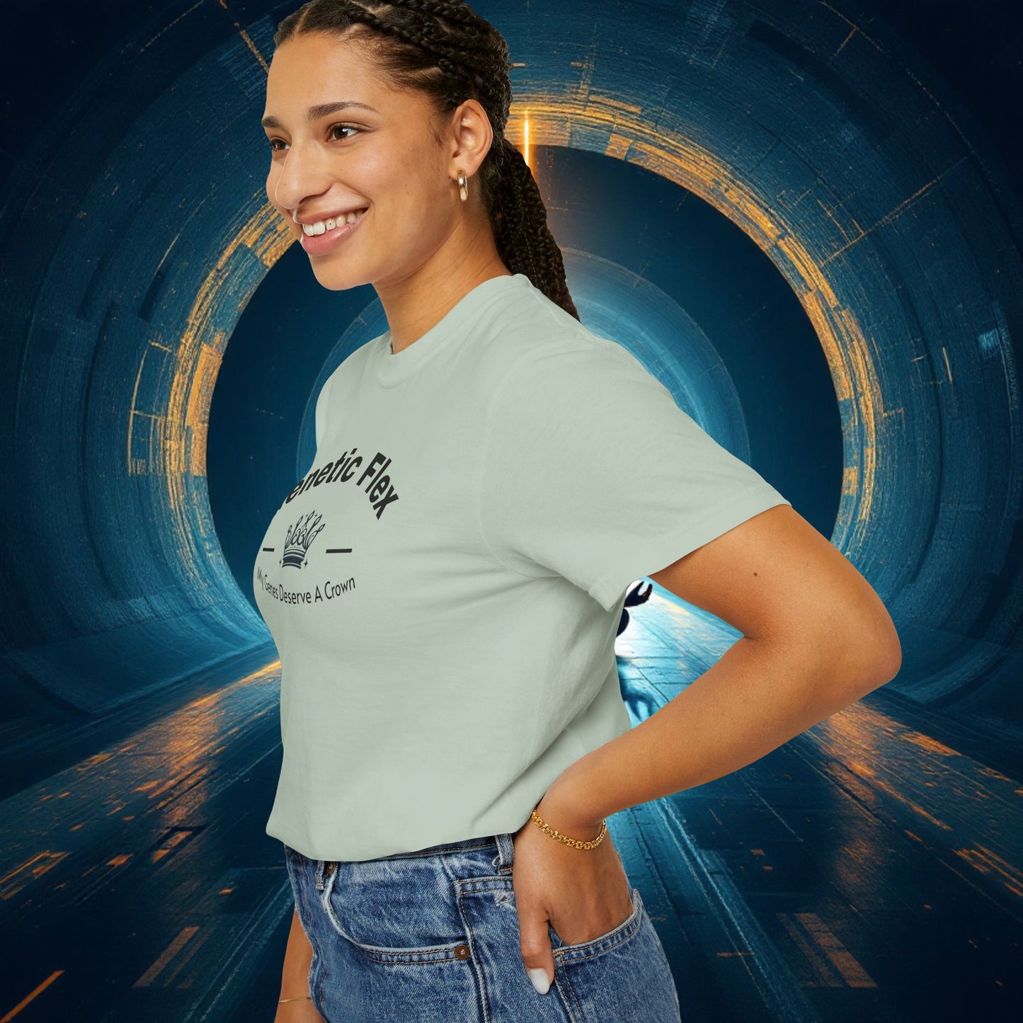 Genetic Flex Female T-Shirt - Even My Genes Deserve A Crown