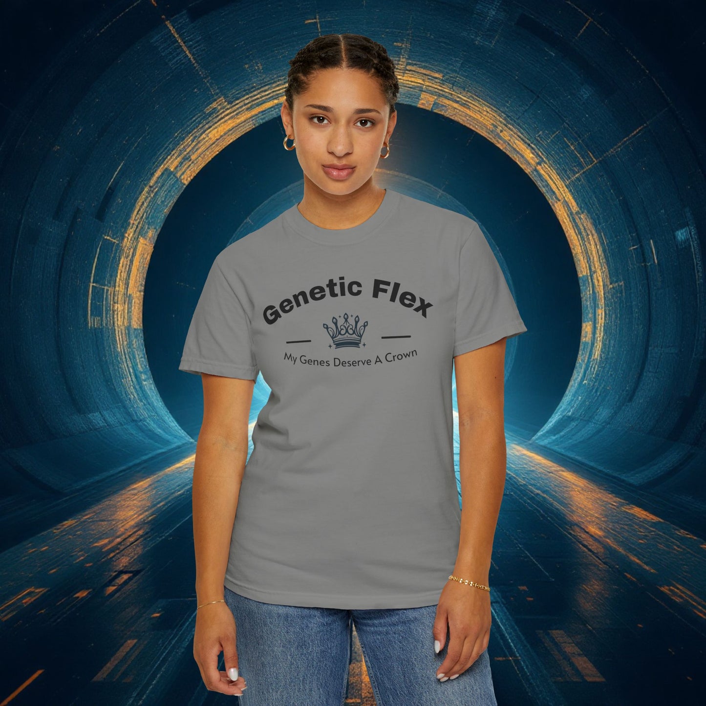 Genetic Flex Female T-Shirt - Even My Genes Deserve A Crown