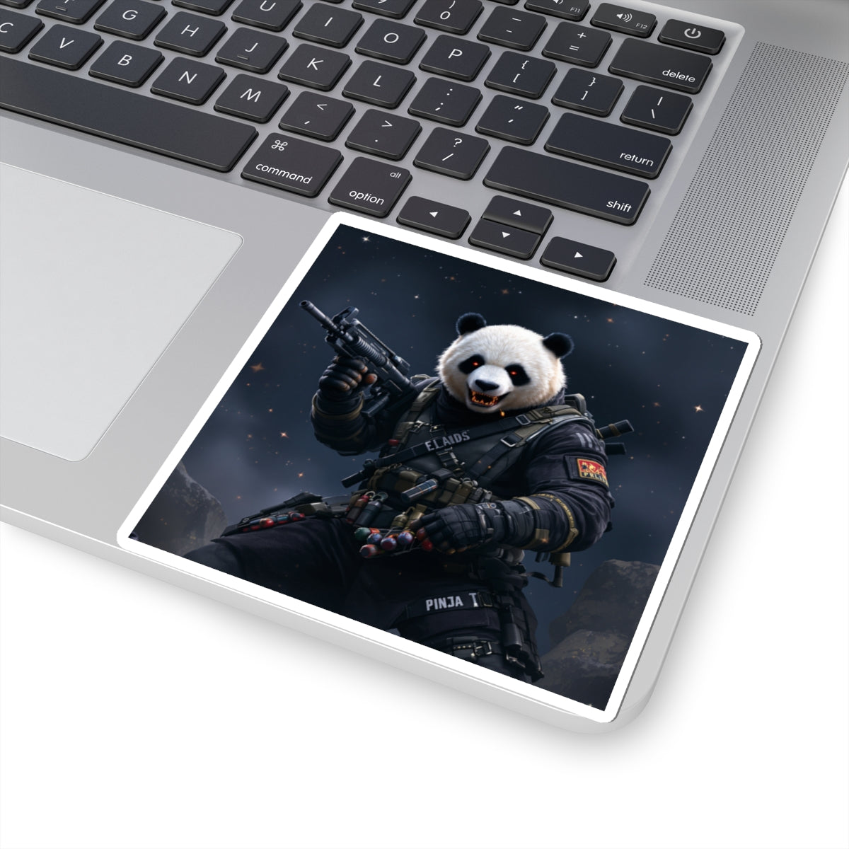 Cool Panda Gamer "JUST DRIP" Cut Stickers - Perfect for Laptops & Gear