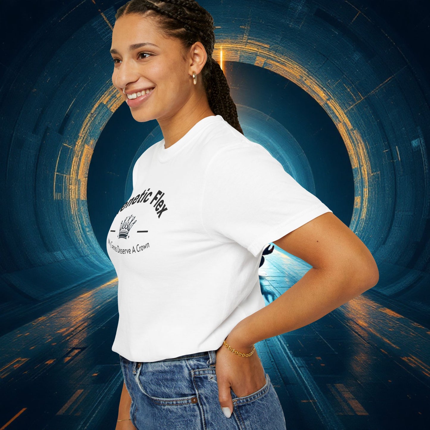 Genetic Flex Female T-Shirt - Even My Genes Deserve A Crown