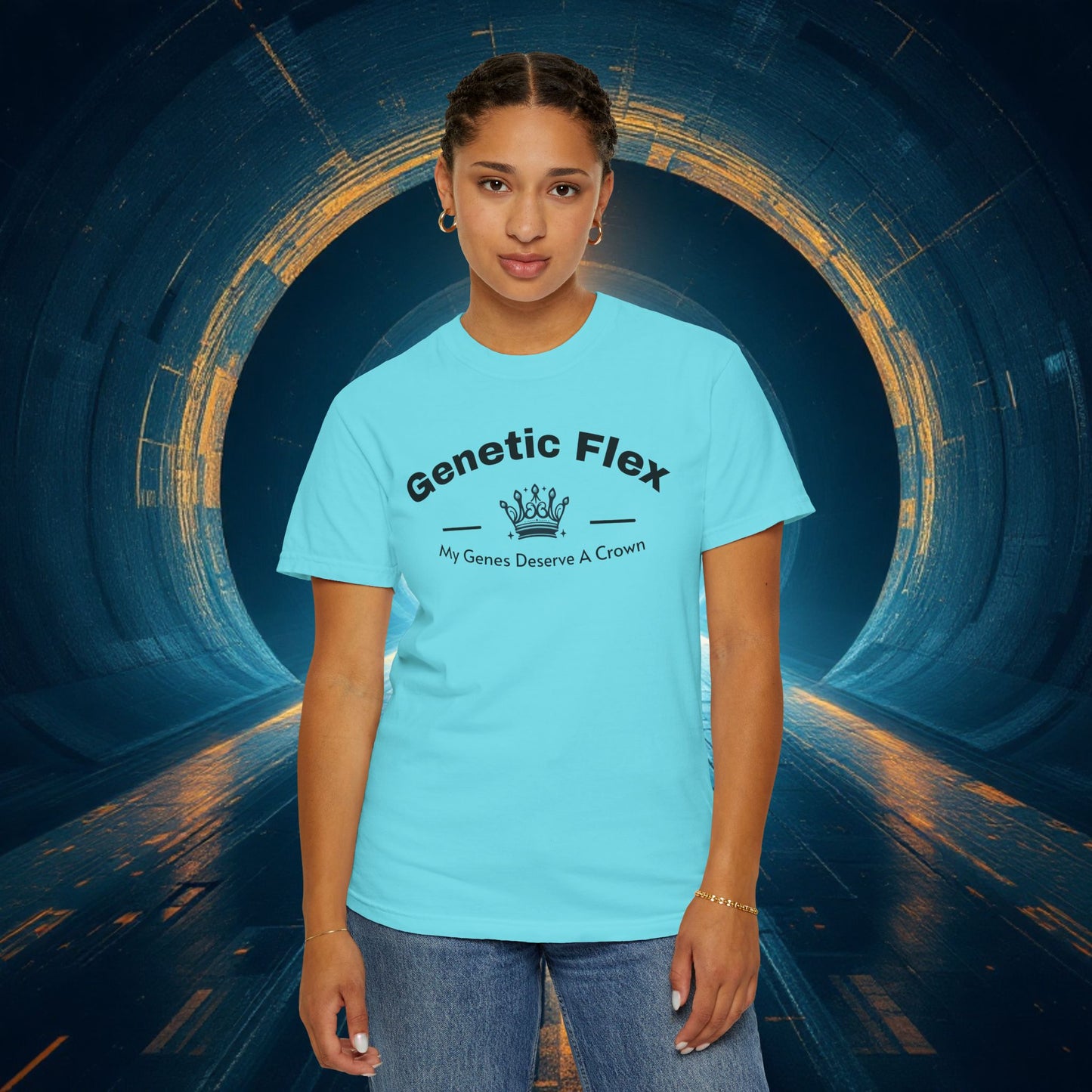 Genetic Flex Female T-Shirt - Even My Genes Deserve A Crown