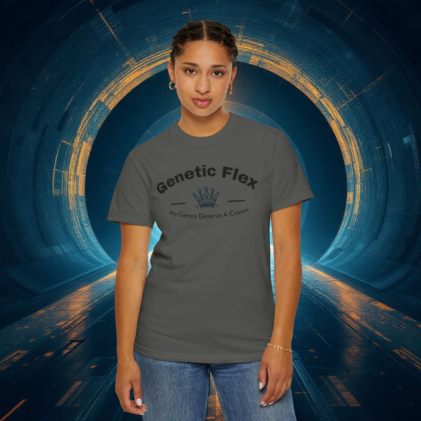 Genetic Flex Female T-Shirt - Even My Genes Deserve A Crown