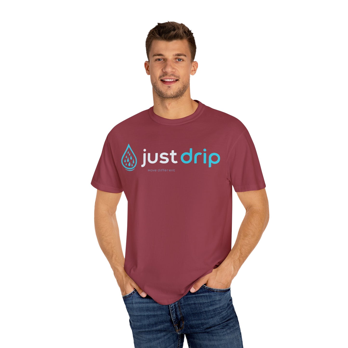 JUST DRIP Male/Female Garment-Dyed T-shirt