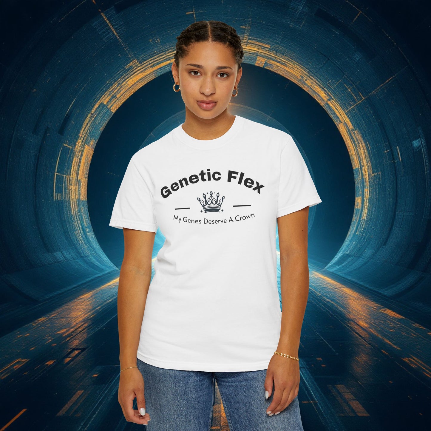 Genetic Flex Female T-Shirt - Even My Genes Deserve A Crown