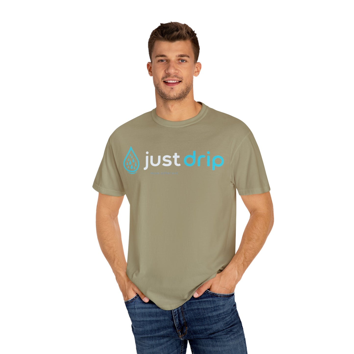 JUST DRIP Male/Female Garment-Dyed T-shirt