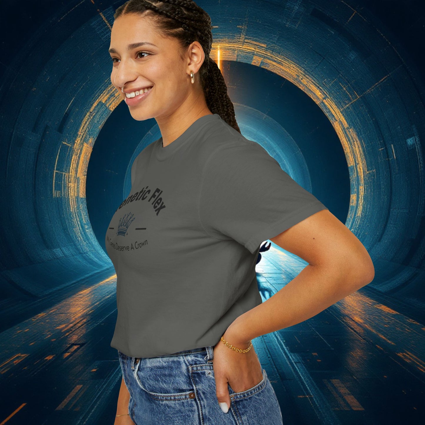 Genetic Flex Female T-Shirt - Even My Genes Deserve A Crown