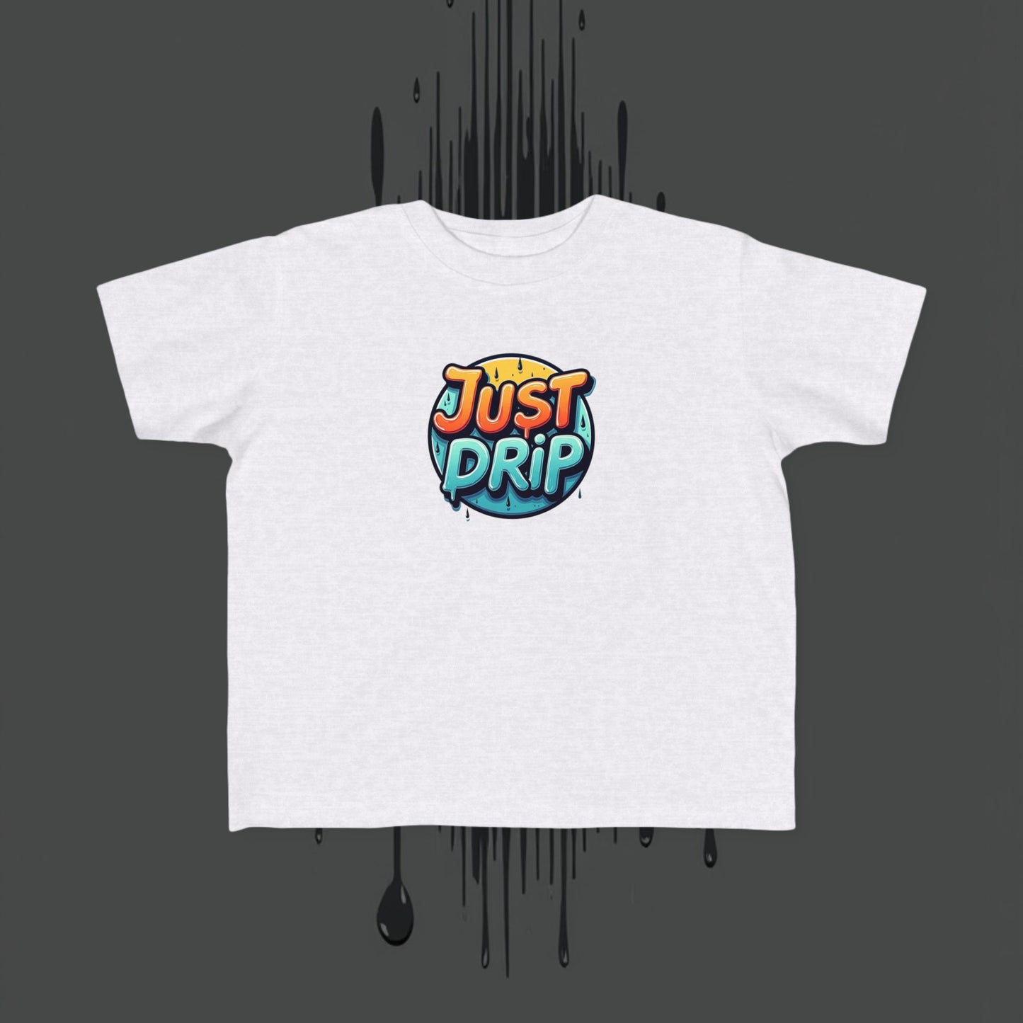 Trendy Toddler Tee: Just Drip Striped Jersey Shirt