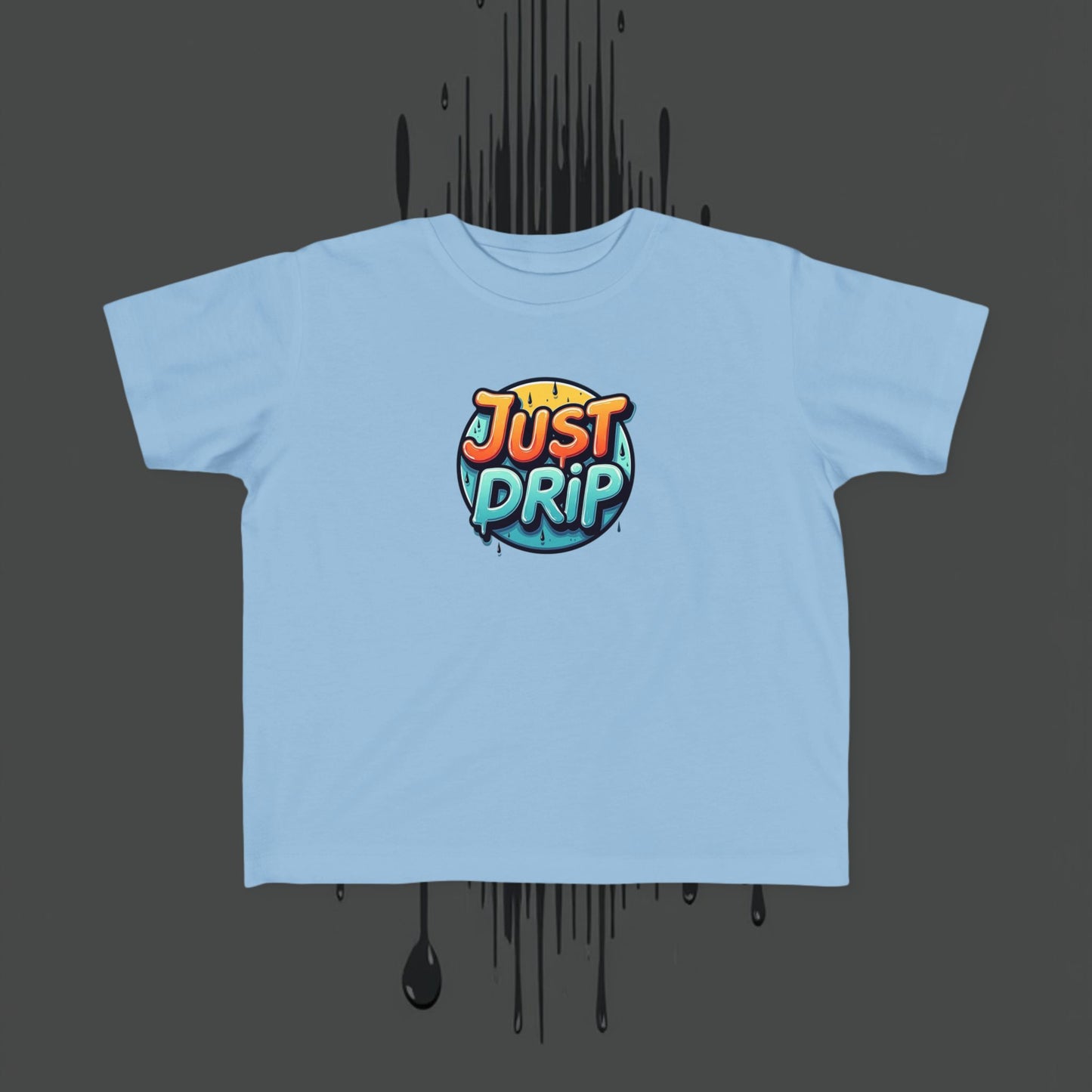 Trendy Toddler Tee: Just Drip Striped Jersey Shirt