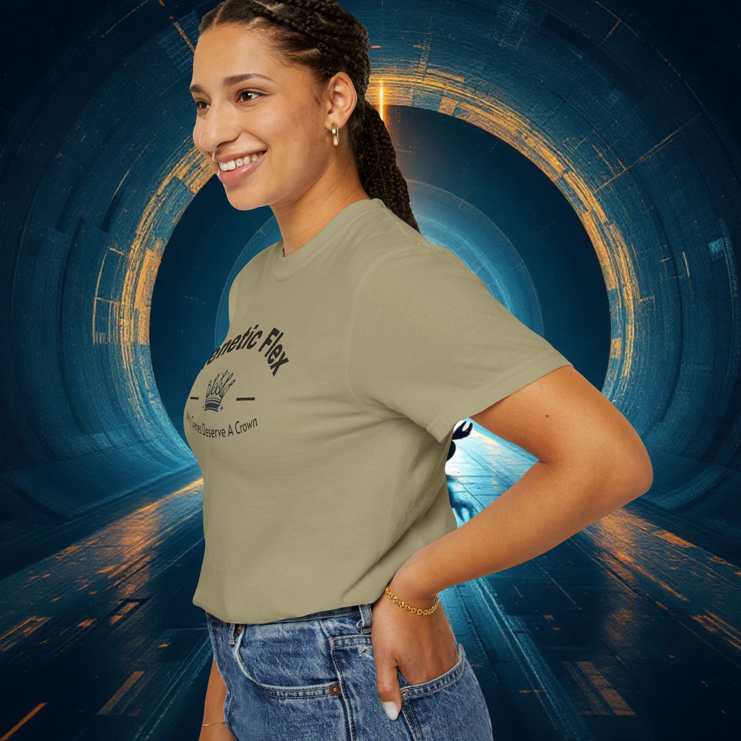Genetic Flex Female T-Shirt - Even My Genes Deserve A Crown