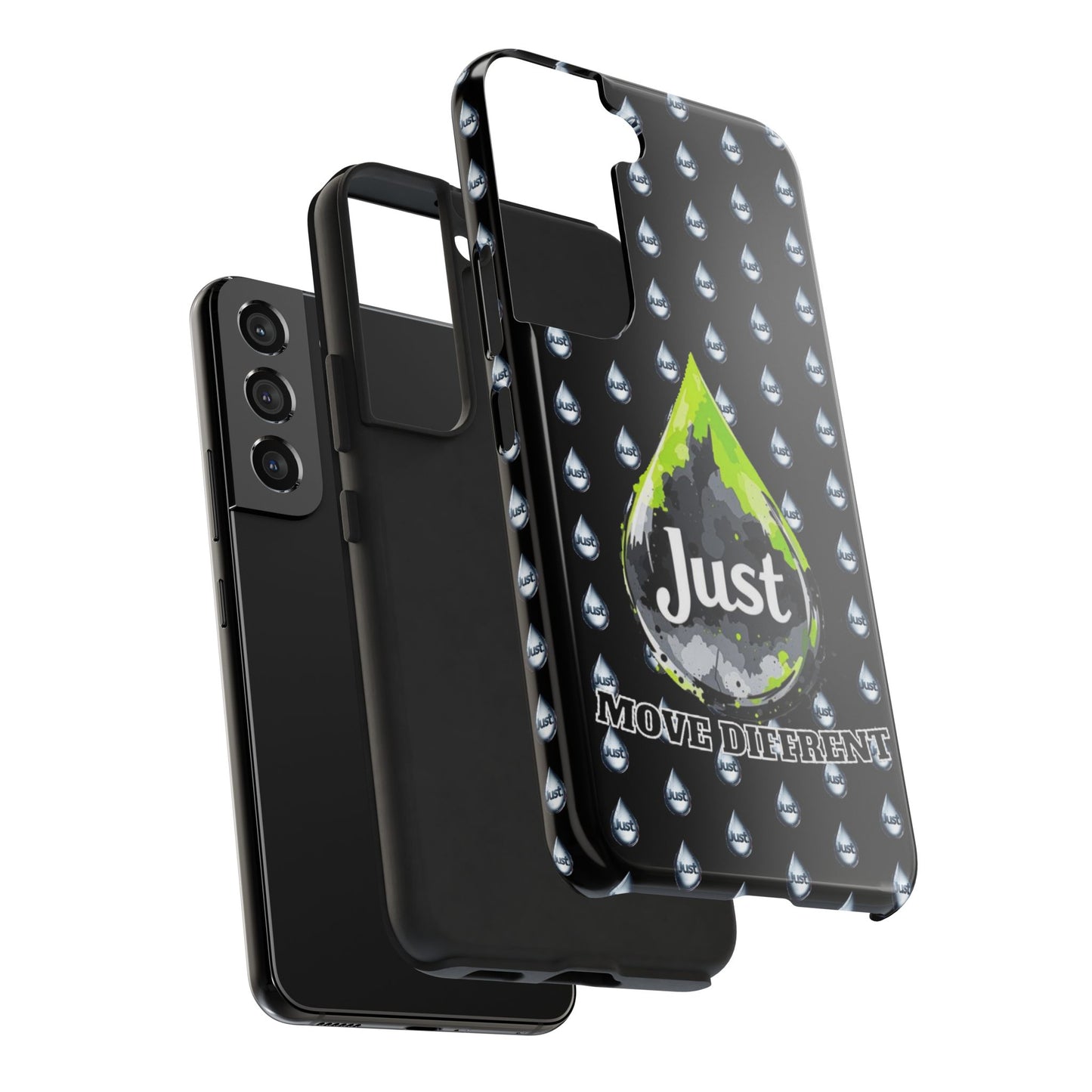 I Phone Case/Samsung -BY "JUST DRIP"- "Move Different" Design, Durable Protection for Active Lifestyles