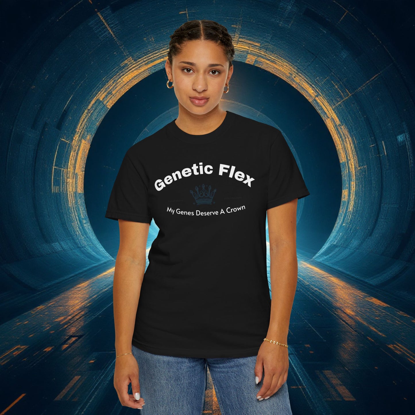 Genetic Flex Female T-Shirt - Even My Genes Deserve A Crown