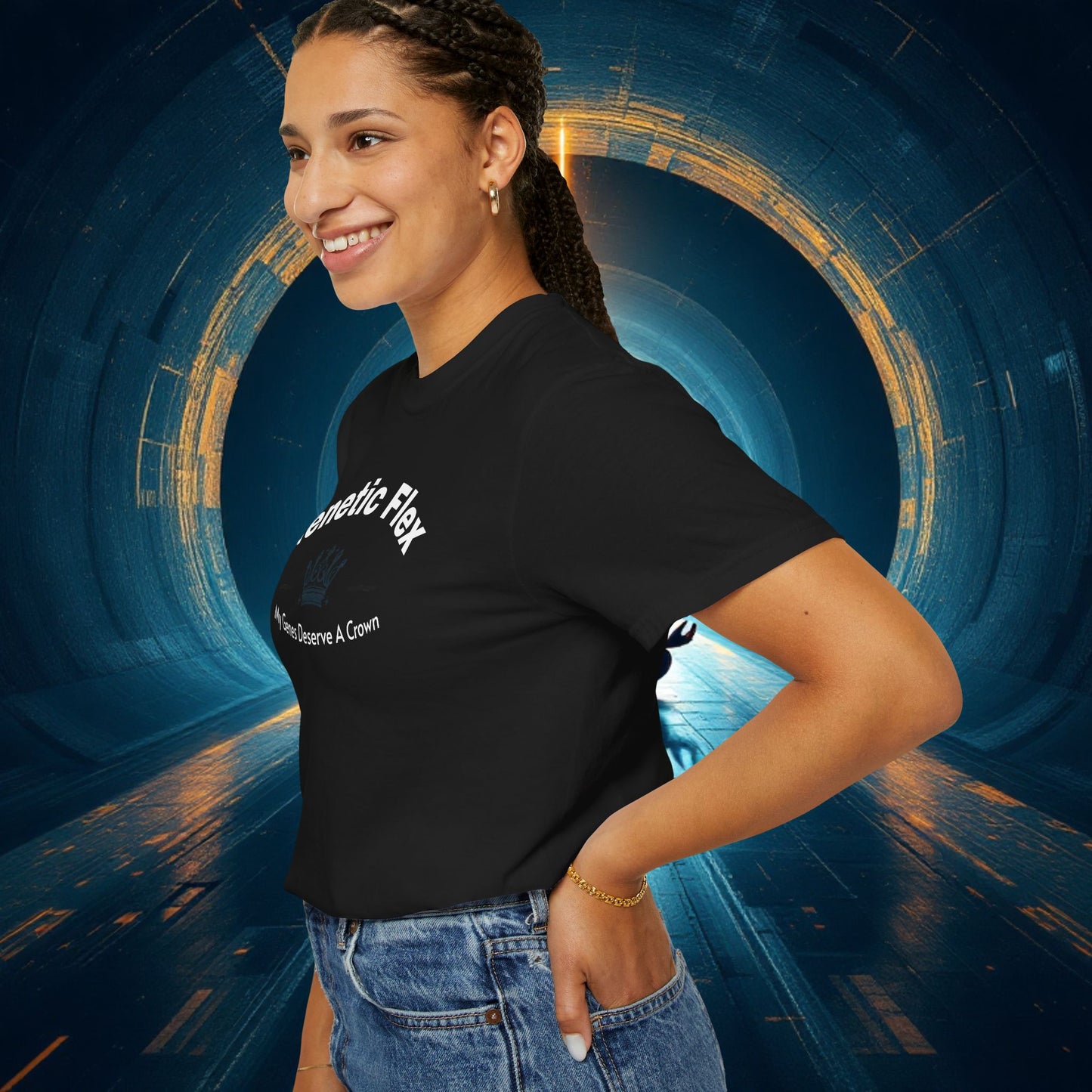 Genetic Flex Female T-Shirt - Even My Genes Deserve A Crown