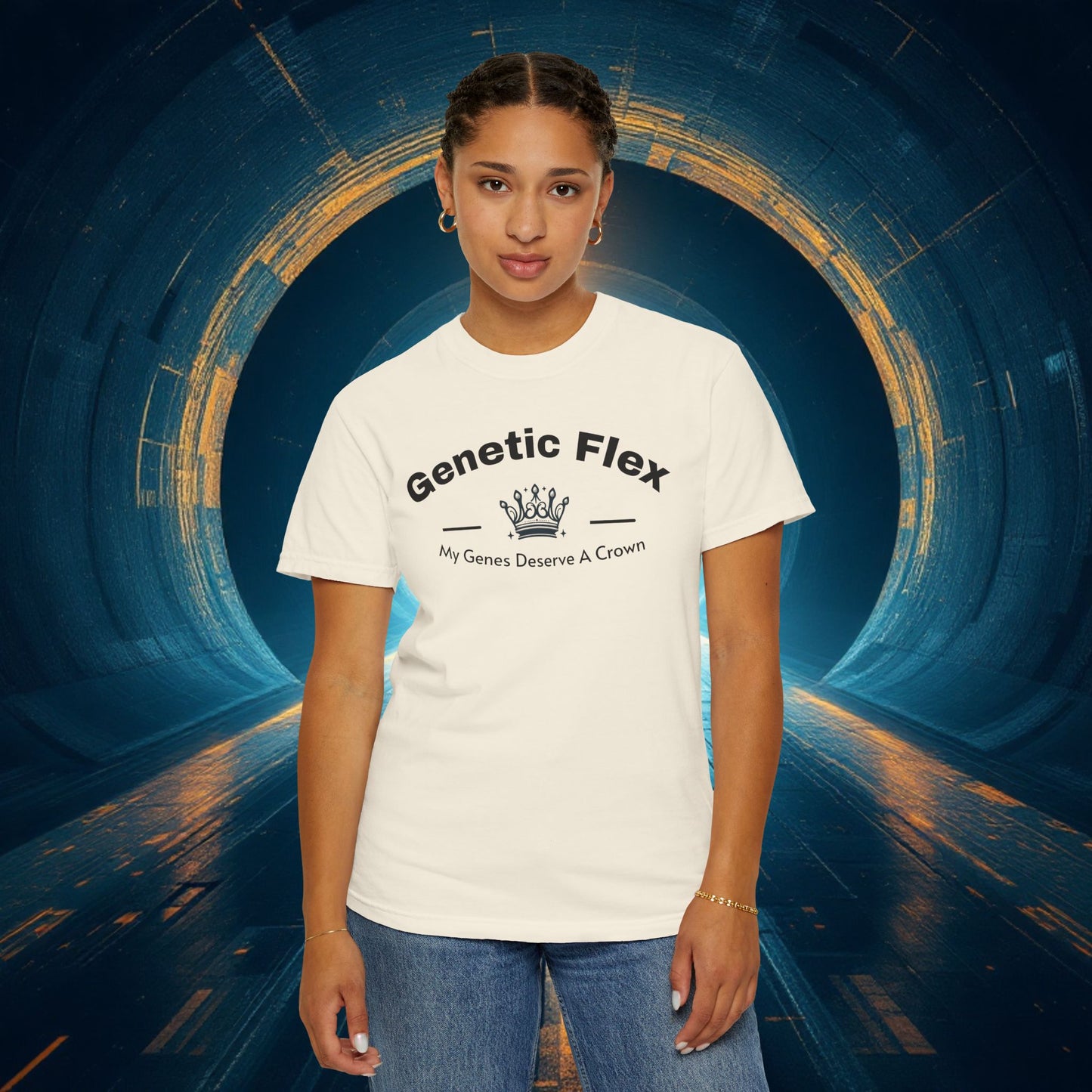 Genetic Flex Female T-Shirt - Even My Genes Deserve A Crown