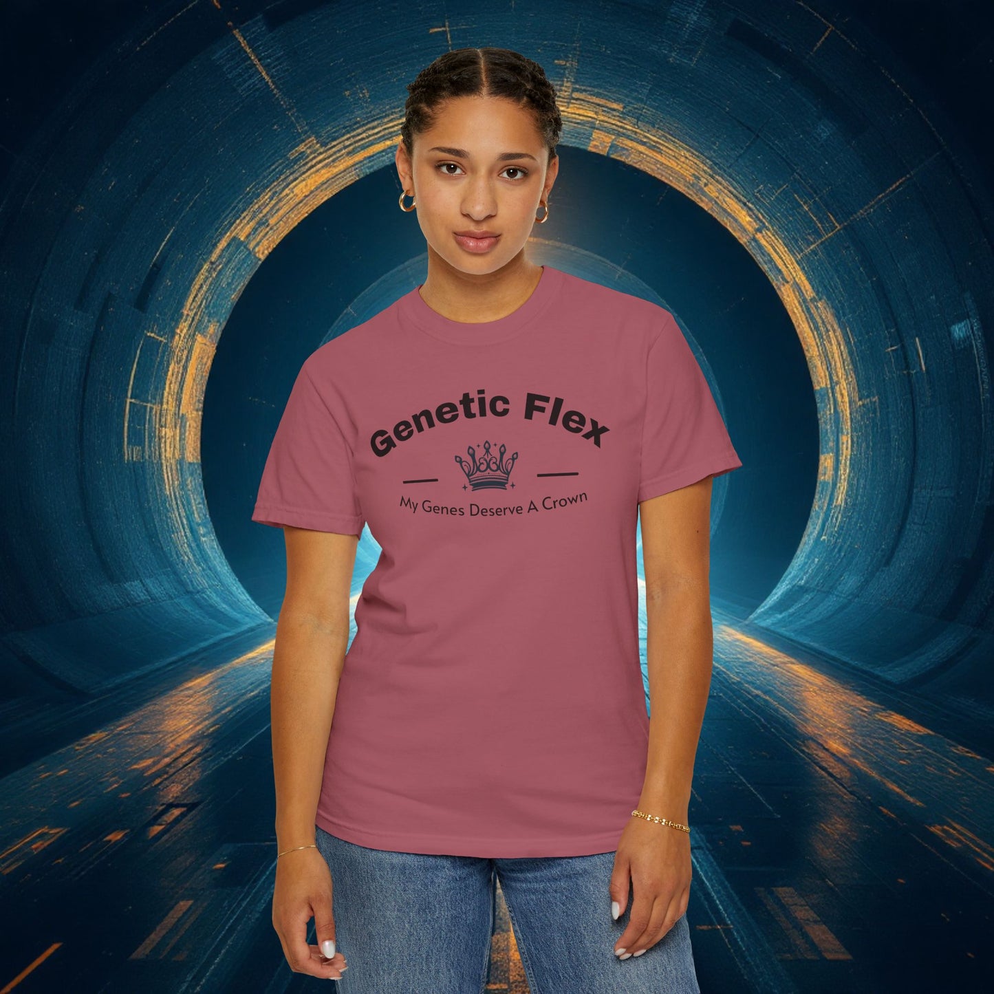 Genetic Flex Female T-Shirt - Even My Genes Deserve A Crown