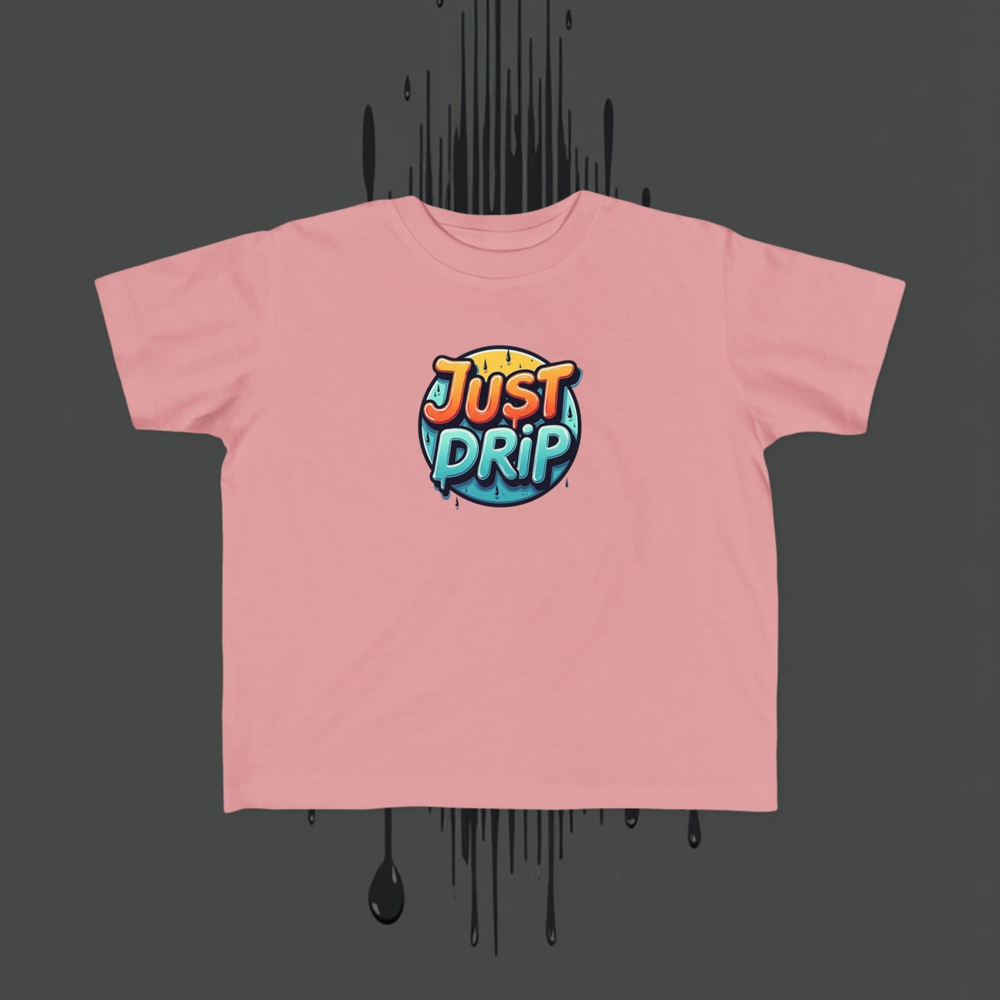 Trendy Toddler Tee: Just Drip Striped Jersey Shirt
