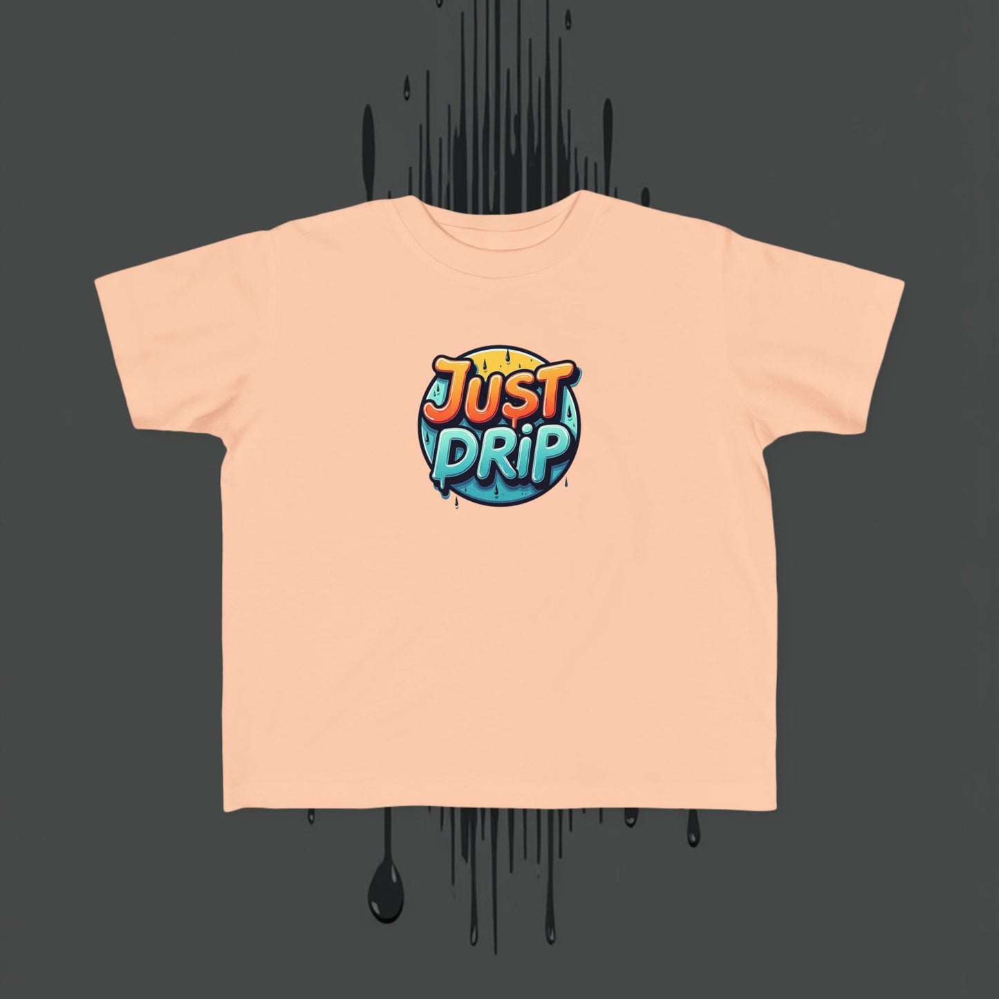 Trendy Toddler Tee: Just Drip Striped Jersey Shirt