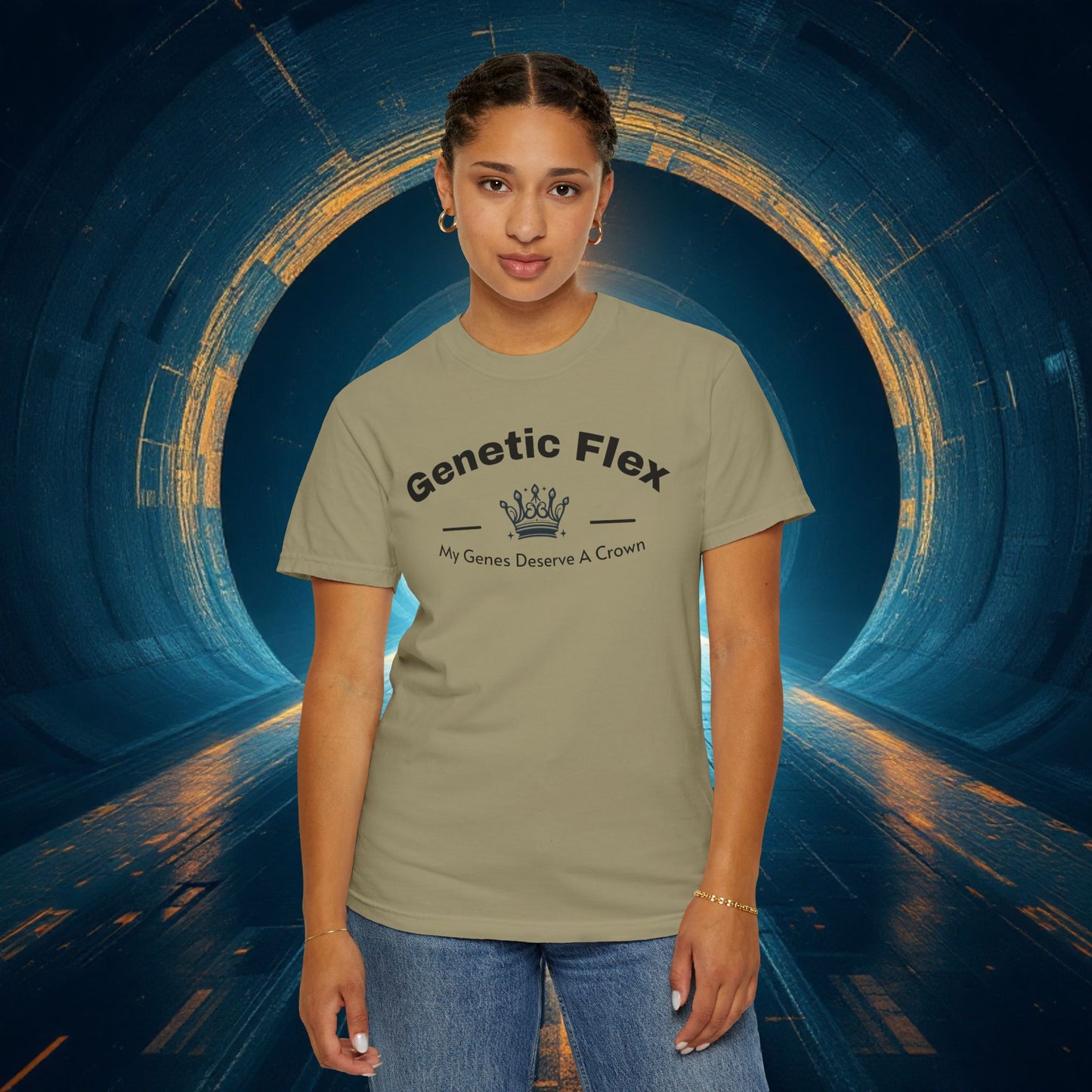 Genetic Flex Female T-Shirt - Even My Genes Deserve A Crown