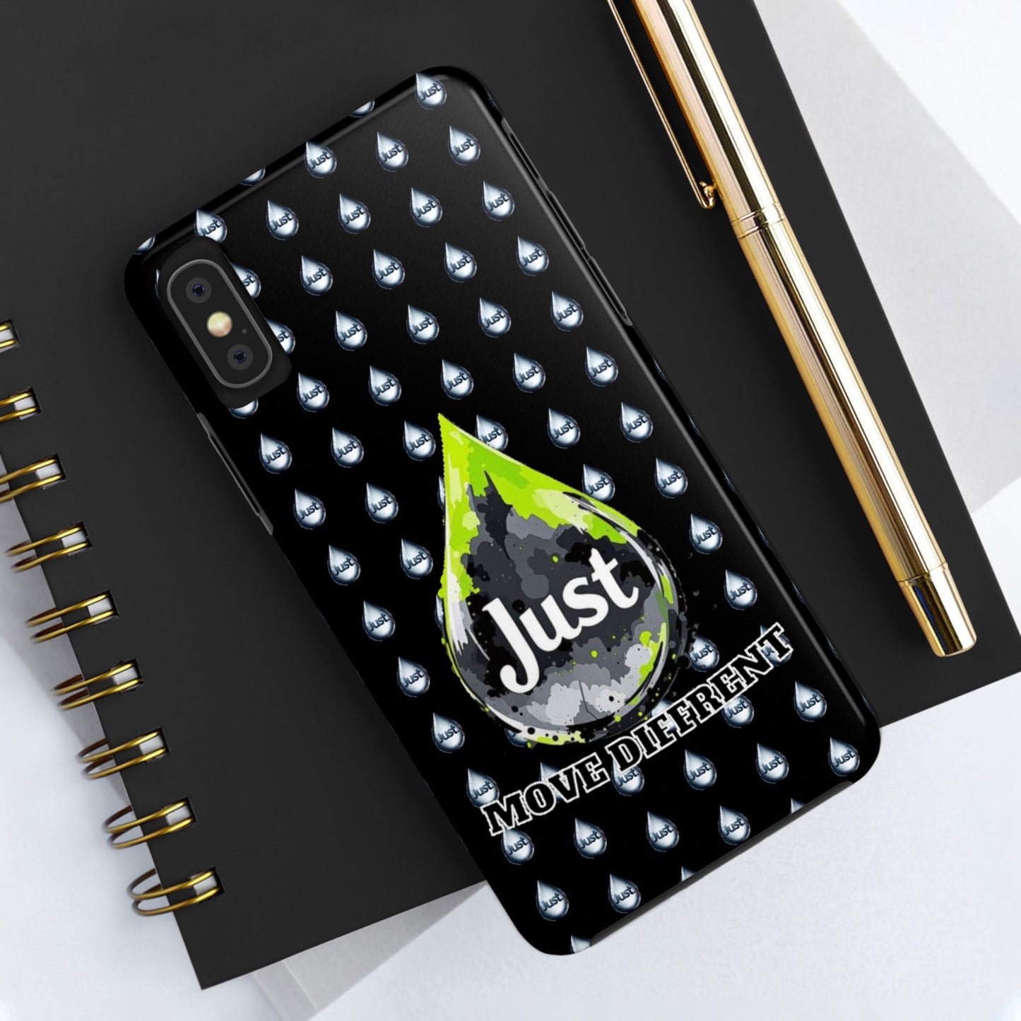I Phone Case/Samsung -BY "JUST DRIP"- "Move Different" Design, Durable Protection for Active Lifestyles