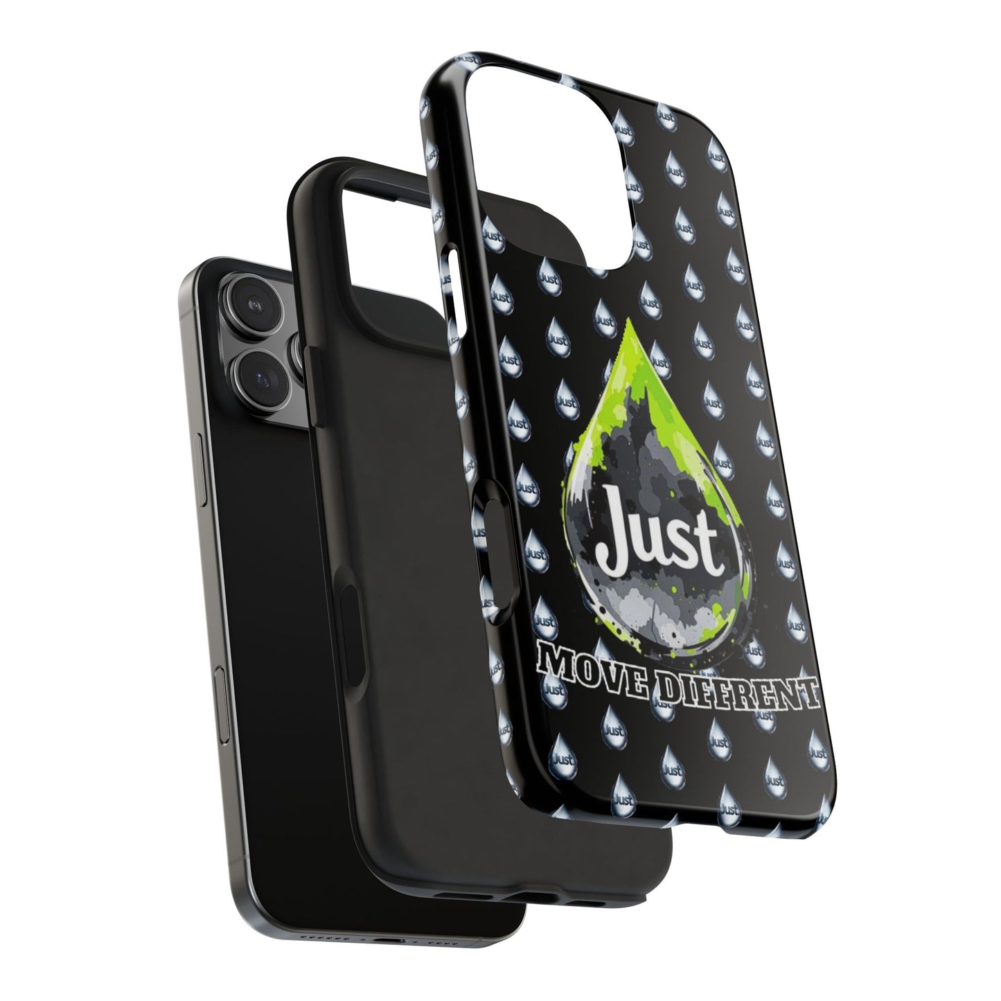 I Phone Case/Samsung -BY "JUST DRIP"- "Move Different" Design, Durable Protection for Active Lifestyles