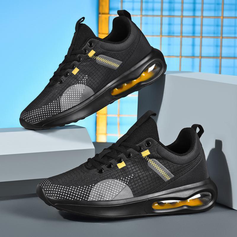 Zapatos deportivos de una sola capa con malla hueca para hombre