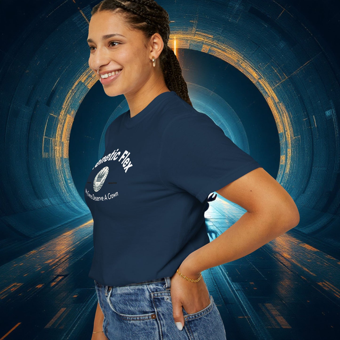 Genetic Flex Female T-Shirt - Even My Genes Deserve A Crown