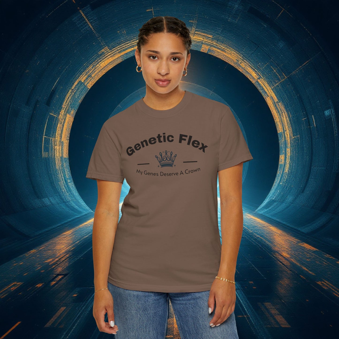 Genetic Flex Female T-Shirt - Even My Genes Deserve A Crown