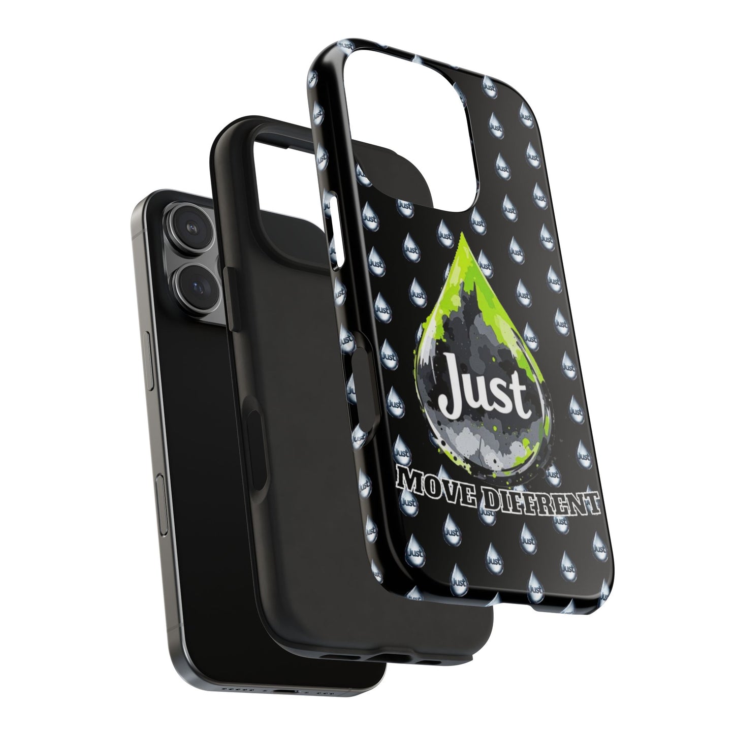 I Phone Case/Samsung -BY "JUST DRIP"- "Move Different" Design, Durable Protection for Active Lifestyles