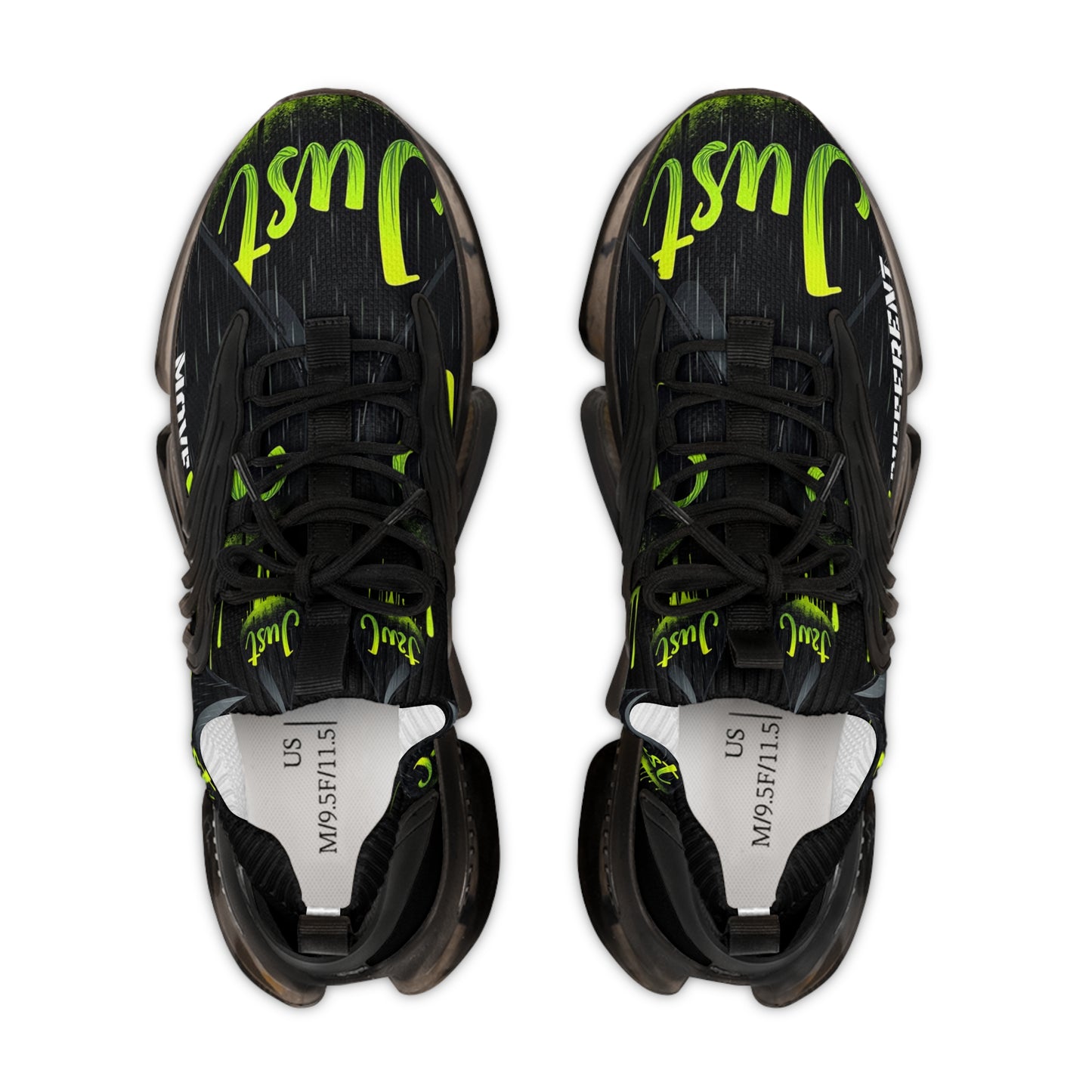 Stylish Mesh Sneakers for Everyday Comfort - "Move Different". "JUST DRIP" design.