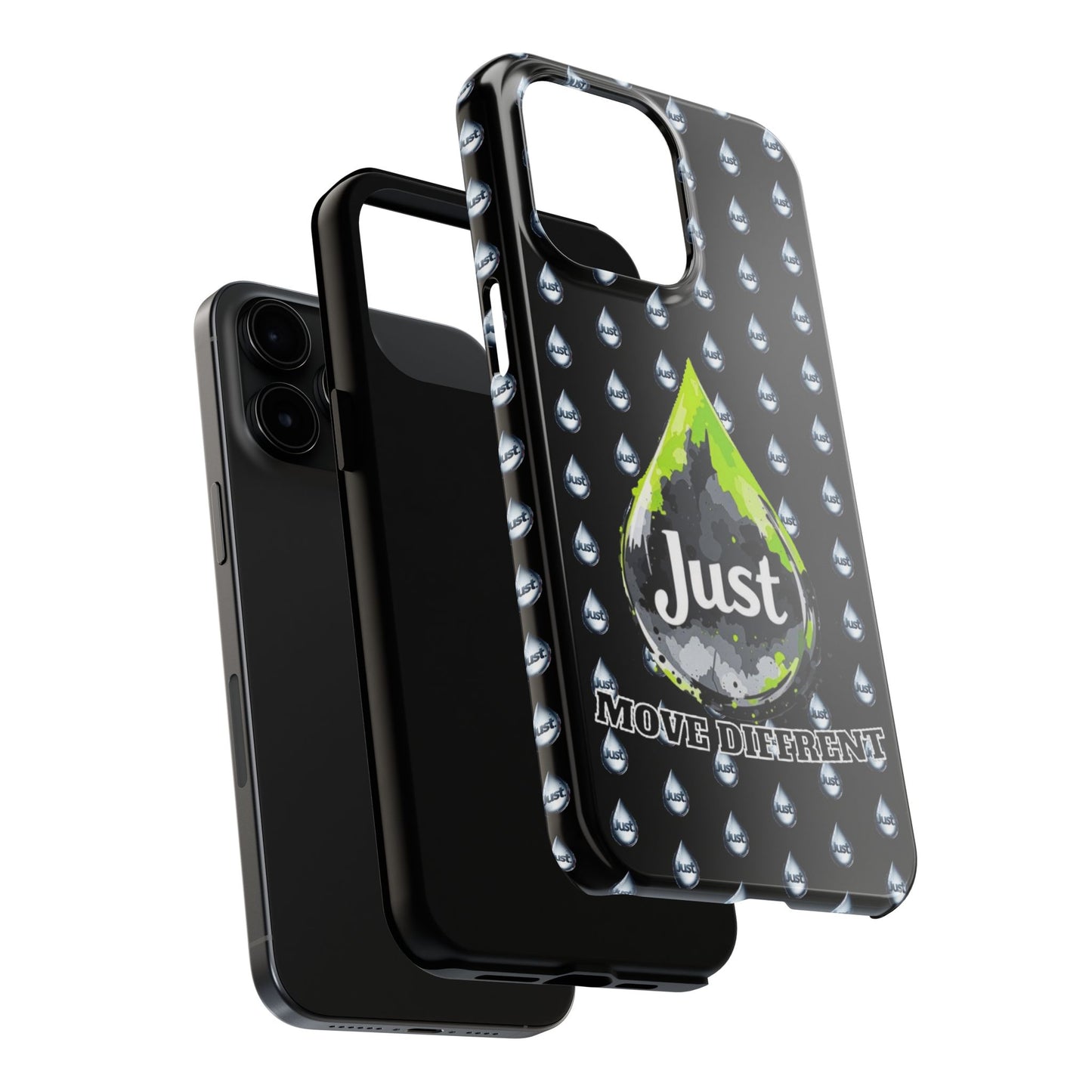I Phone Case/Samsung -BY "JUST DRIP"- "Move Different" Design, Durable Protection for Active Lifestyles