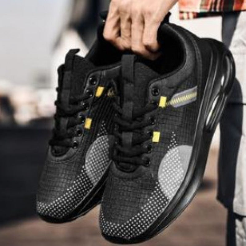 Zapatos deportivos de una sola capa con malla hueca para hombre