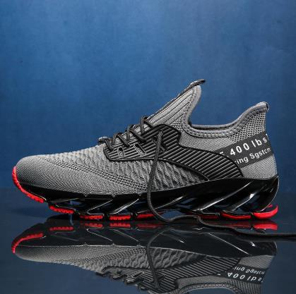 Zapatillas deportivas de malla tejida para estudiantes, talla grande, para correr, para otoño