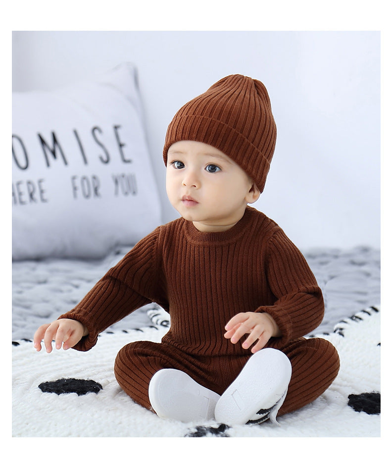 Baby Sweater Suit Autumn And Winter New Bottoming Shirt